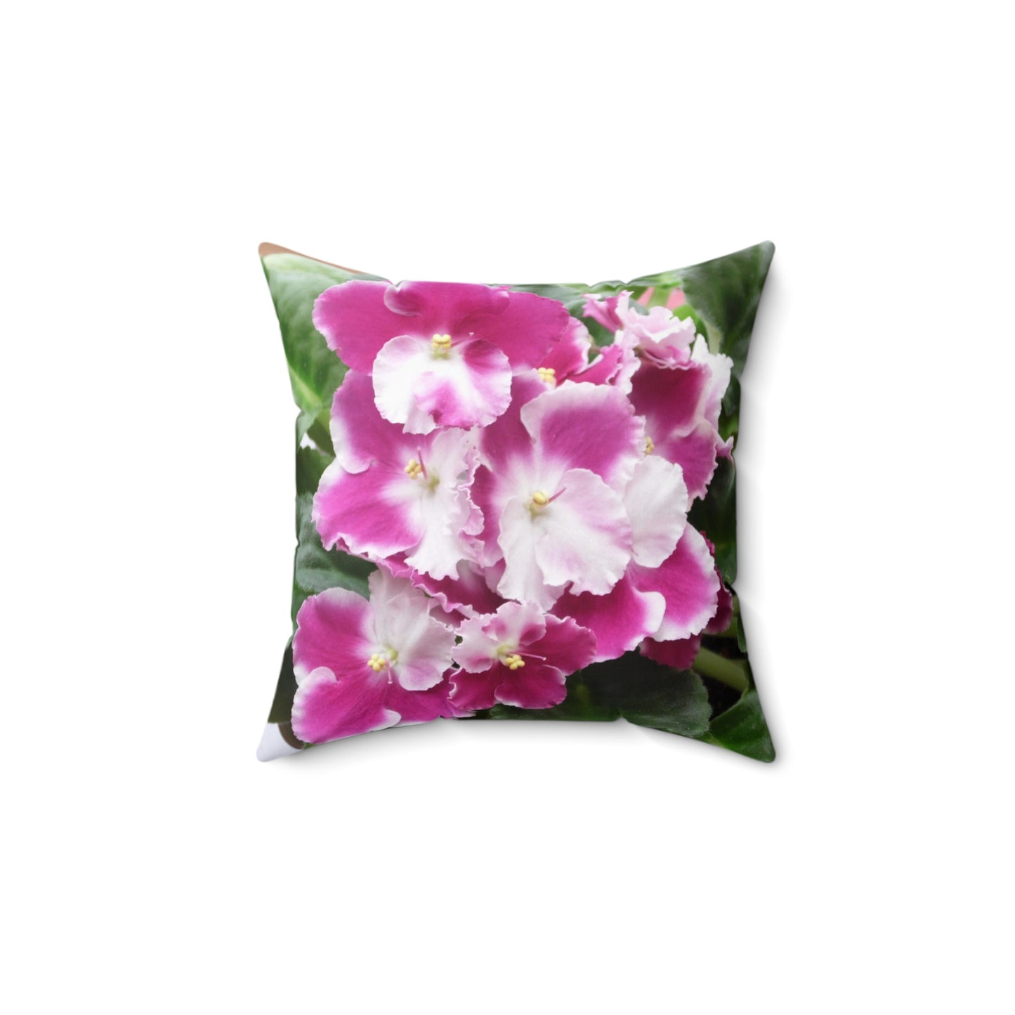 African Violet Spun Polyester Square Pillow