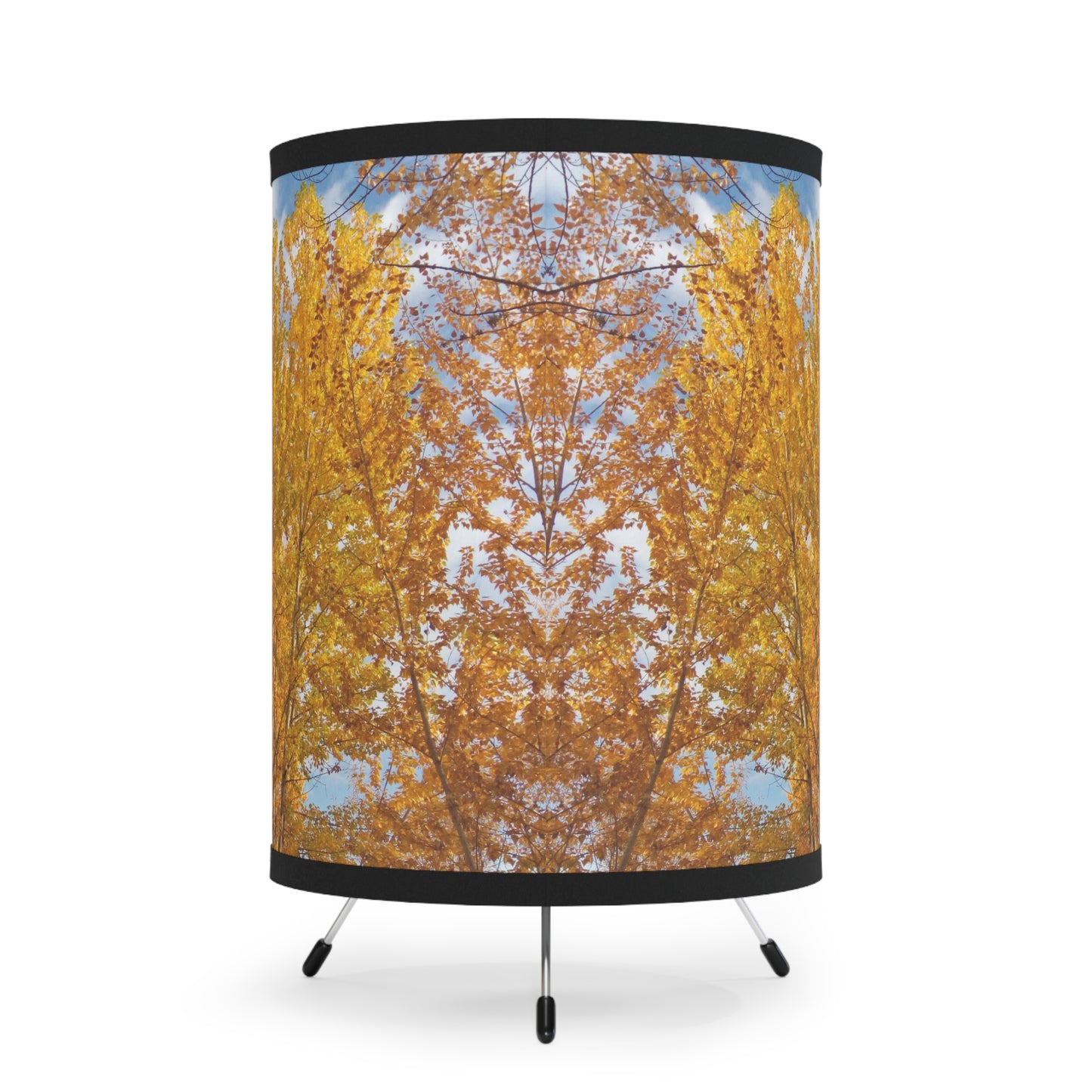 Autumn Gold Tripod Lamp