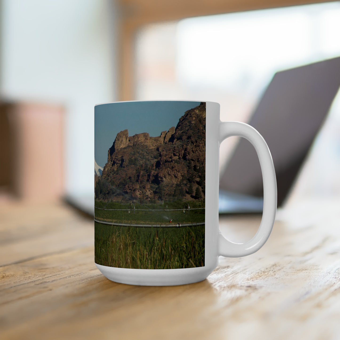 Mountain & Rocky Cliffs Ceramic Mug 15oz