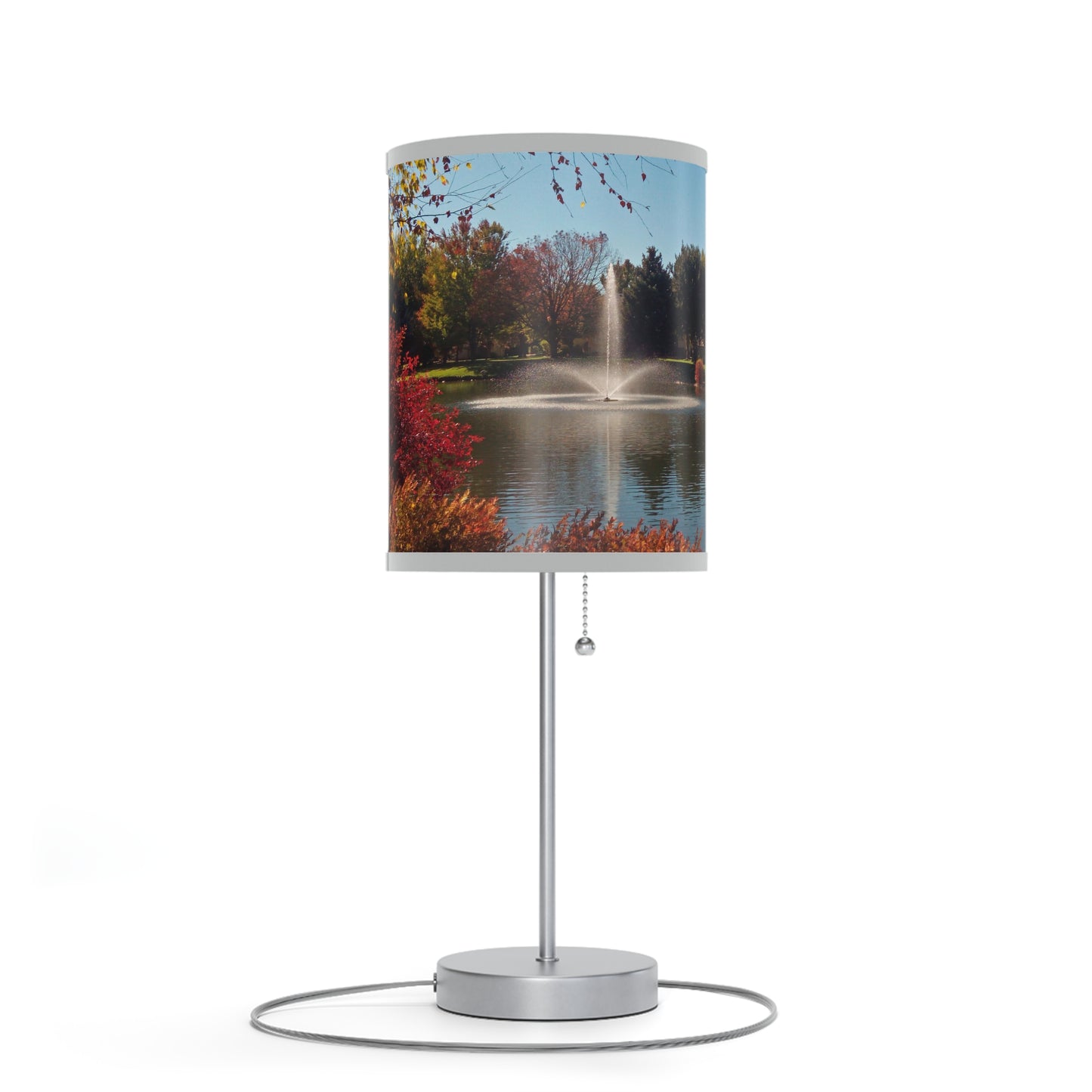 Autumn Fountain Lamp on a Stand