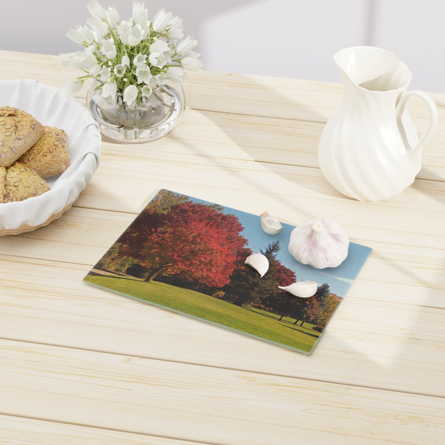 Autumn Lawn Cutting Board Dishwasher Safe