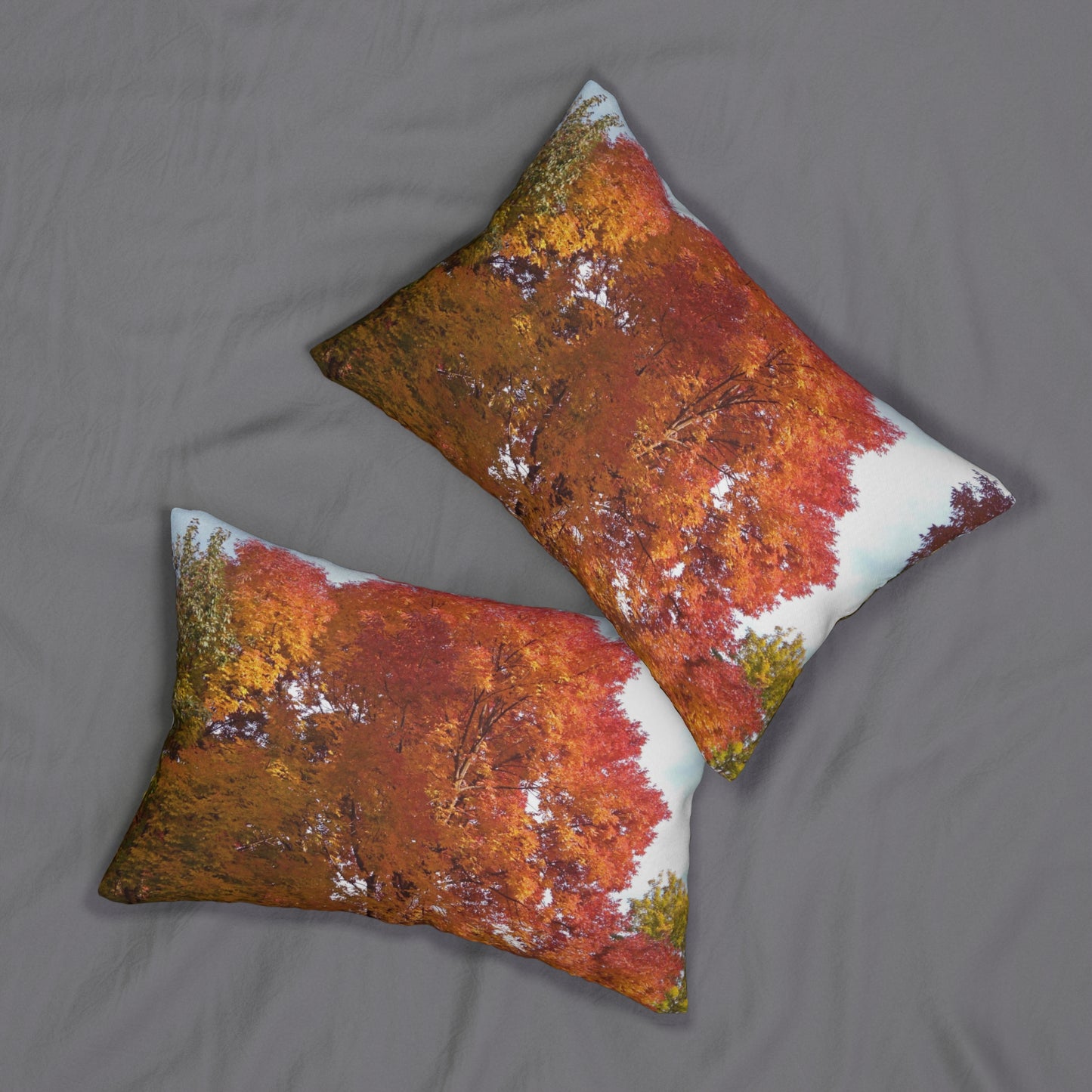 Autumn Radiance Spun Polyester Lumbar Pillow