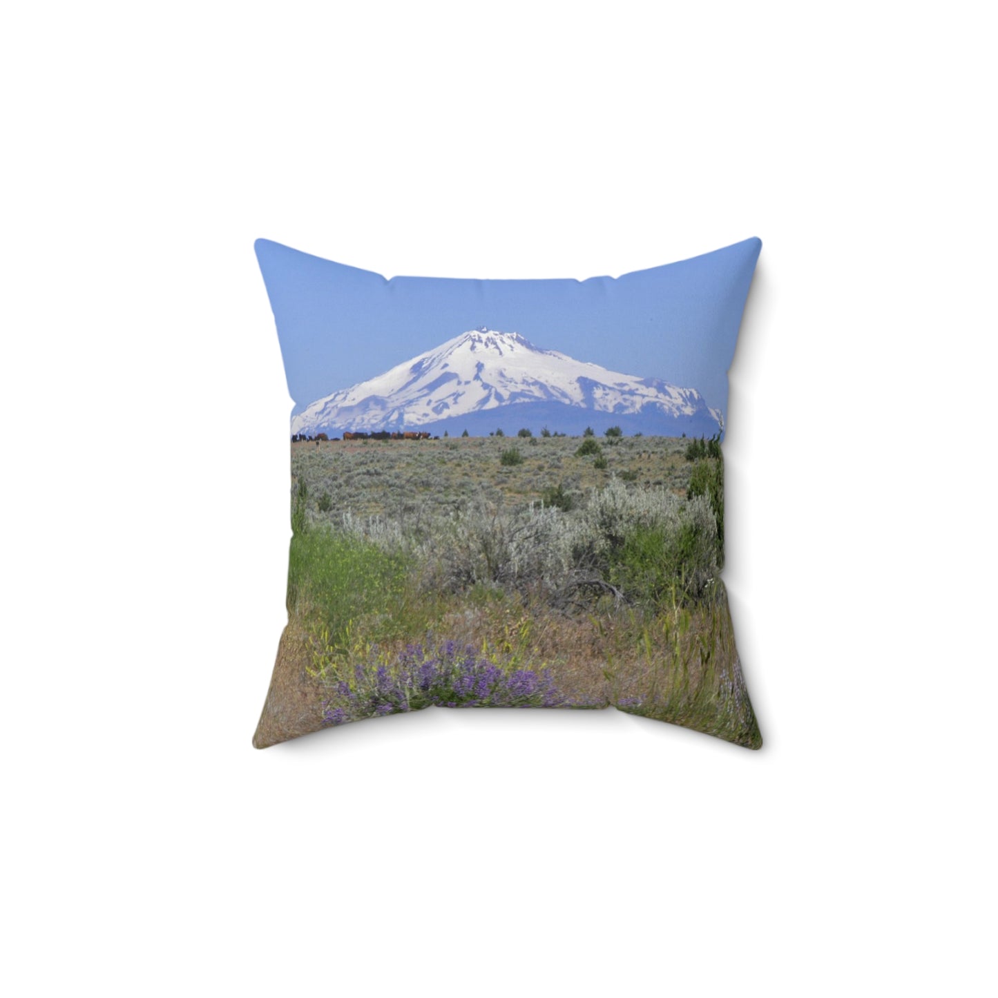 Lupine & Sage Mountain Spun Polyester Square Pillow