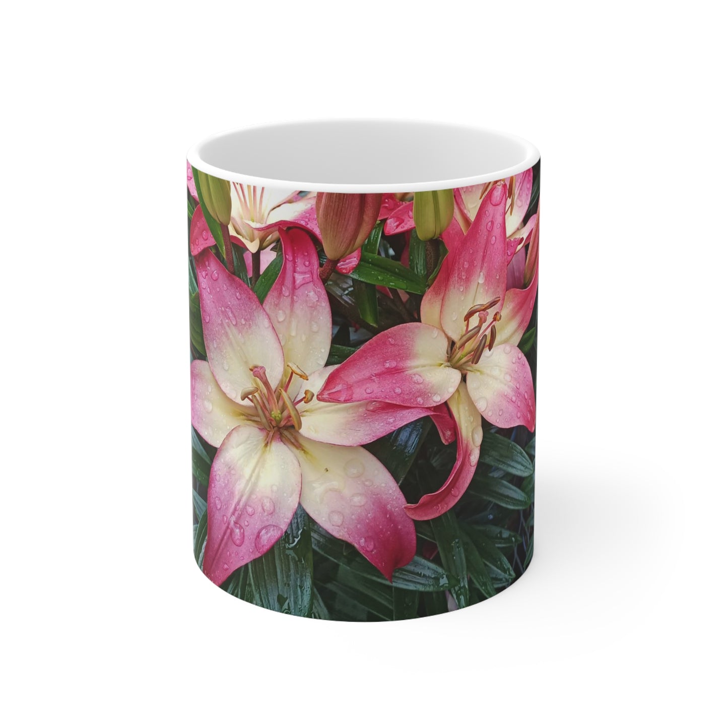 Lovely Lilies Pair Ceramic Mug 11oz