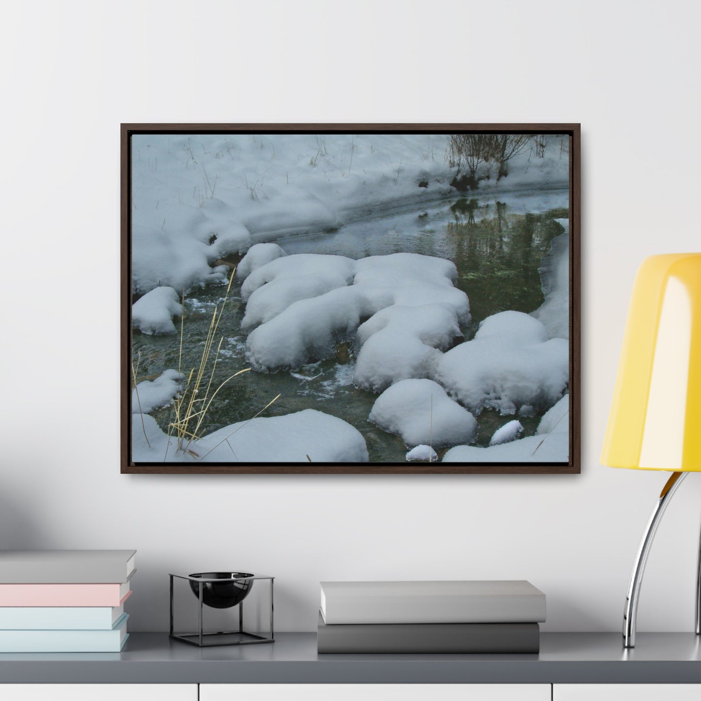 Snowy Islands Gallery Canvas Wraps Framed