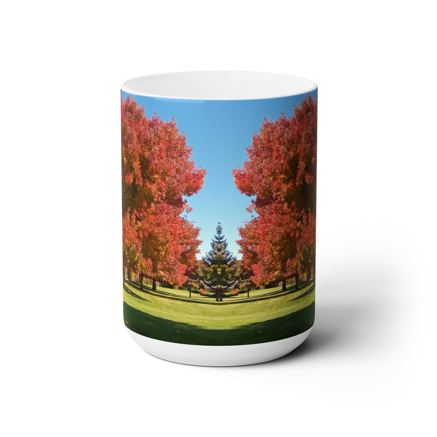 Autumn Tree Early Fall Ceramic Mug 15oz