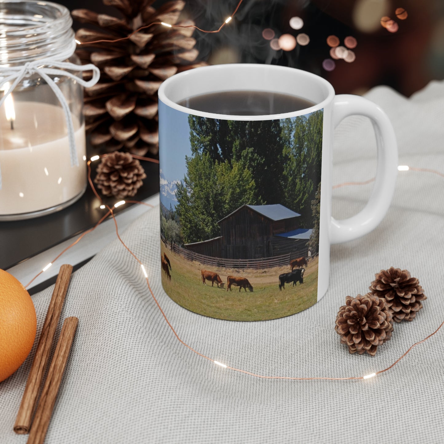 Picturesque Cattle Ceramic Mug 11oz