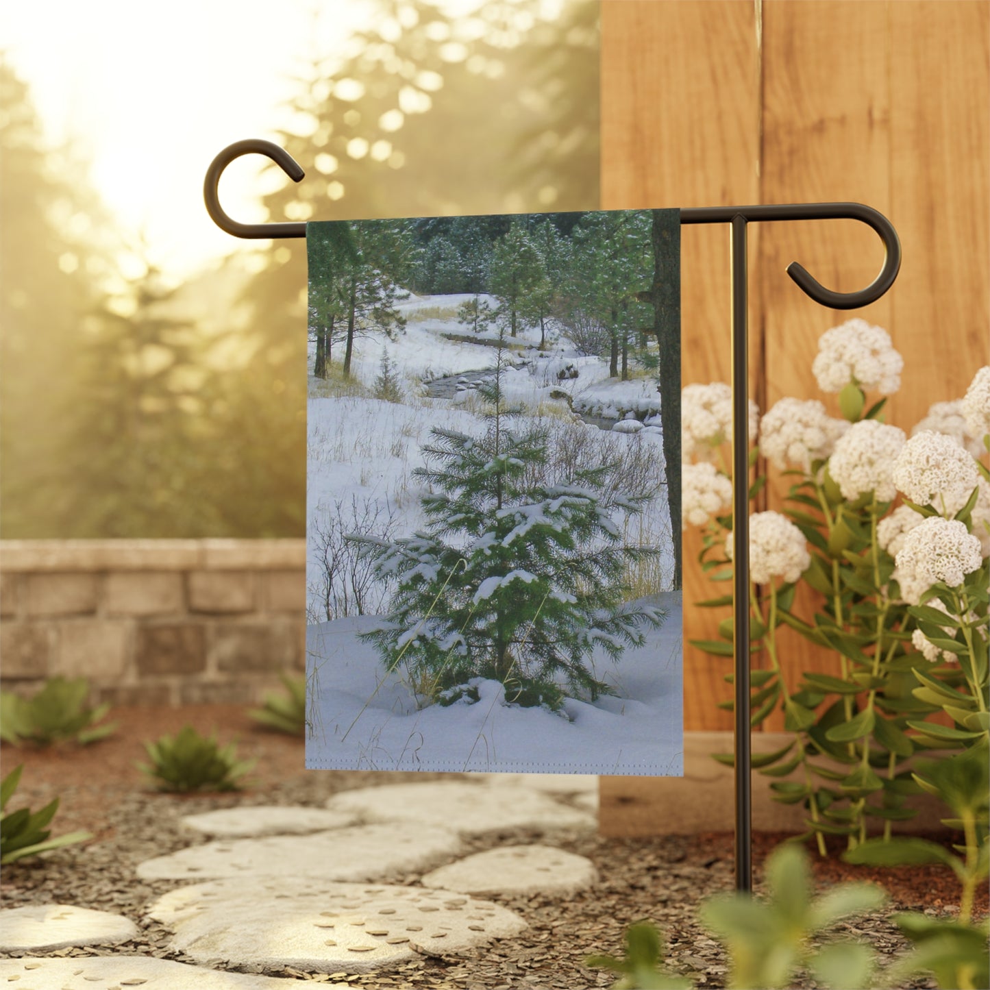 Christmas Tree Creek Garden & House Banner