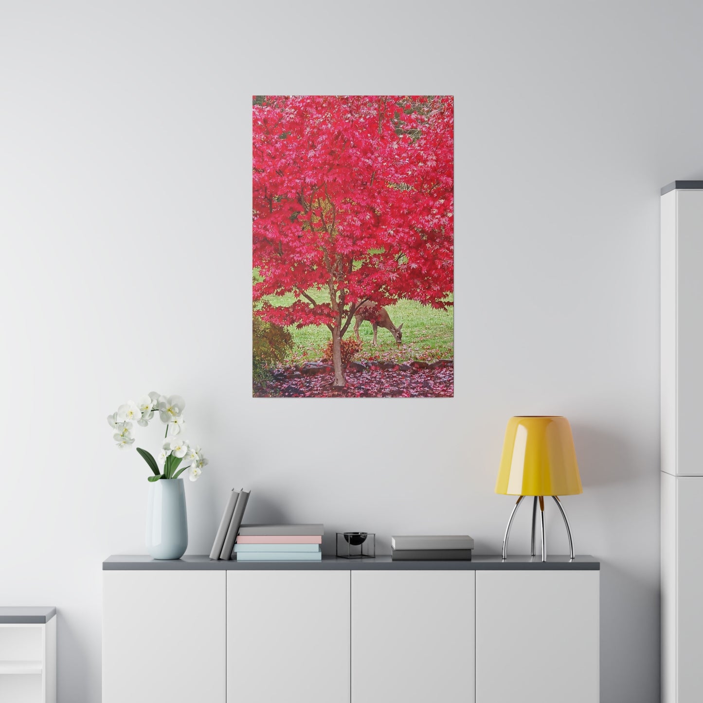 Autumn Deer Matte Canvas