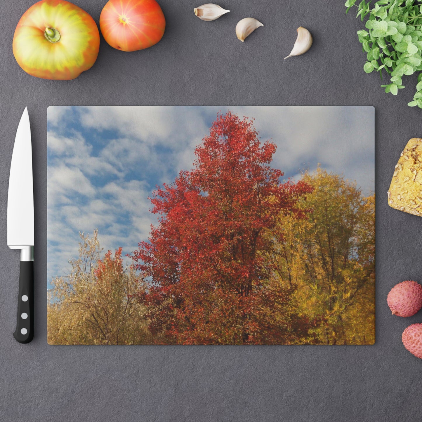 Autumn Sky Cutting Board Dishwasher Safe