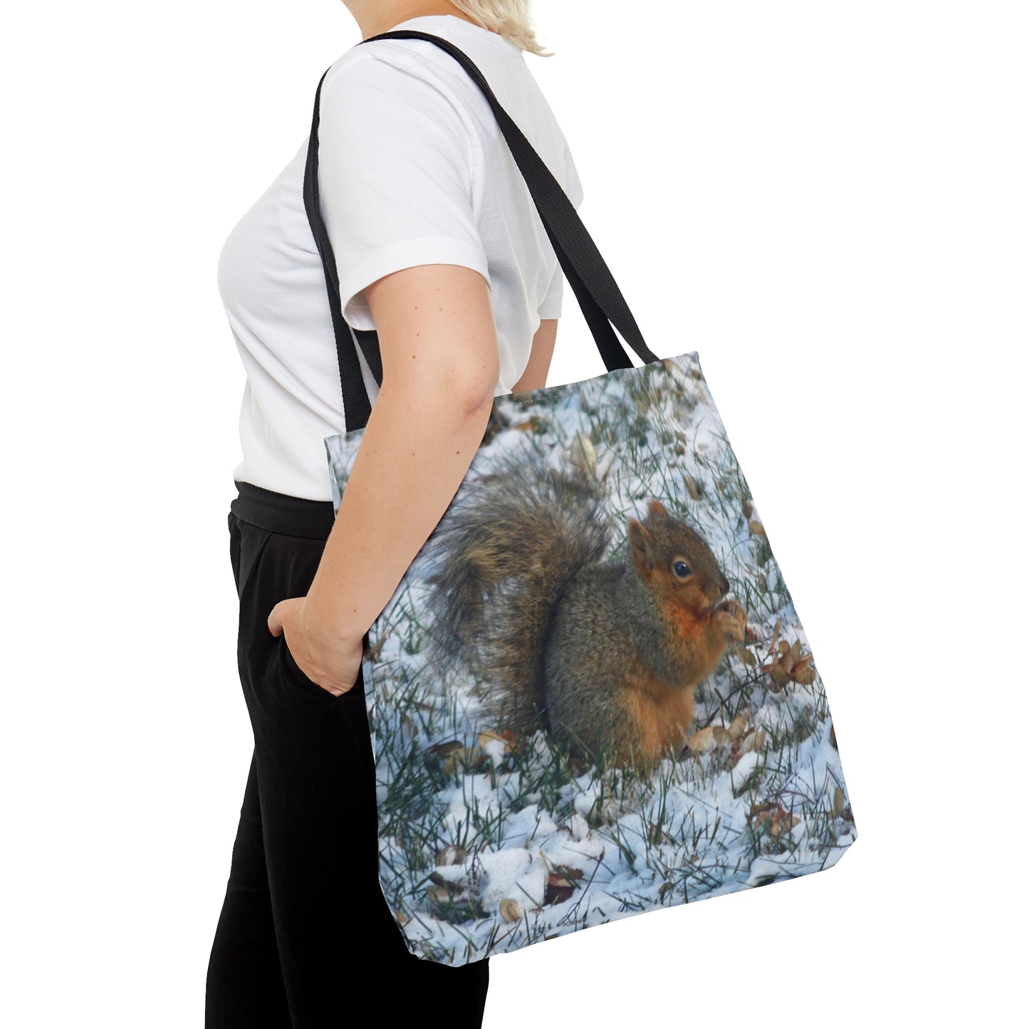 Winter Squirrel Tote Bag