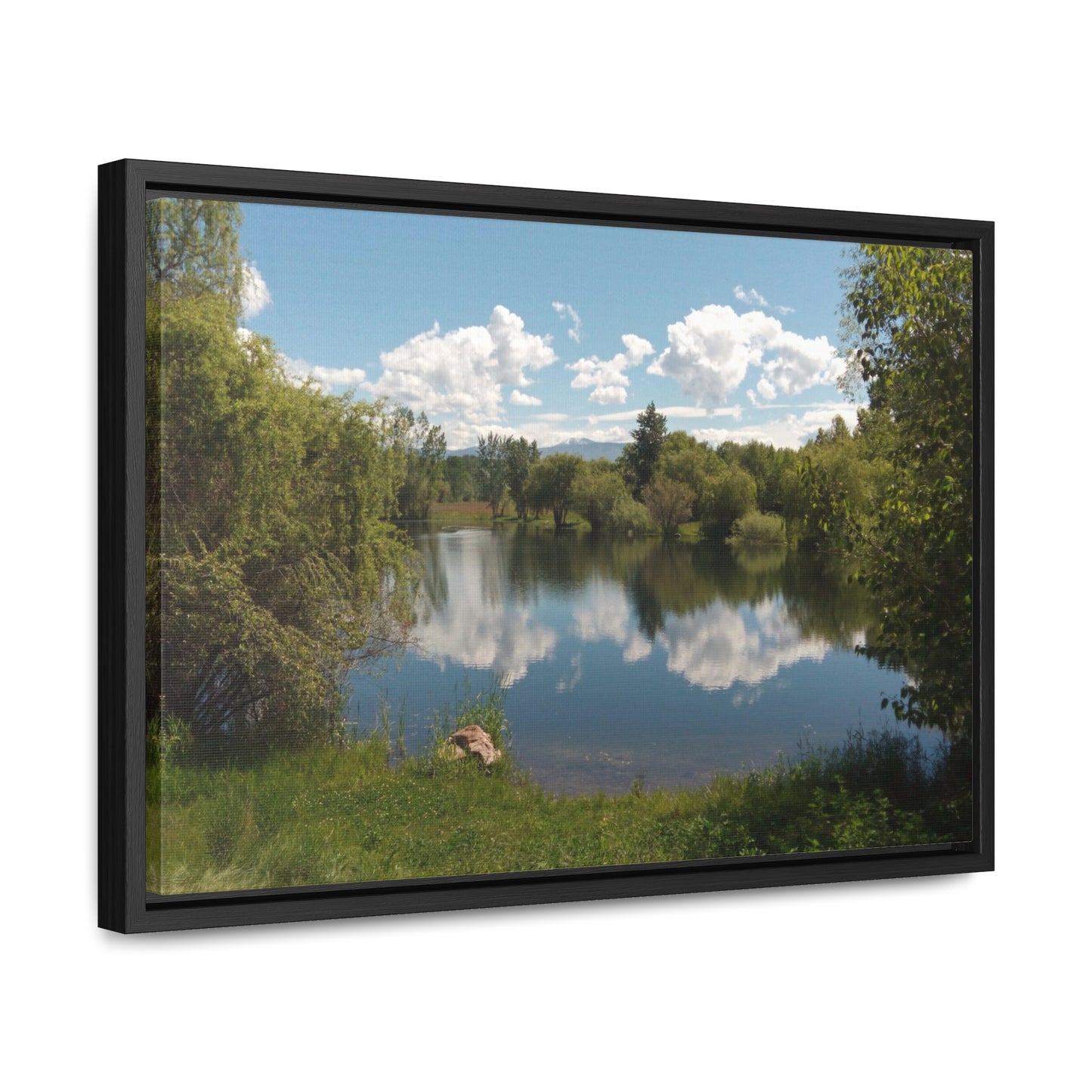 Peaceful Pond Gallery Canvas Wraps Framed