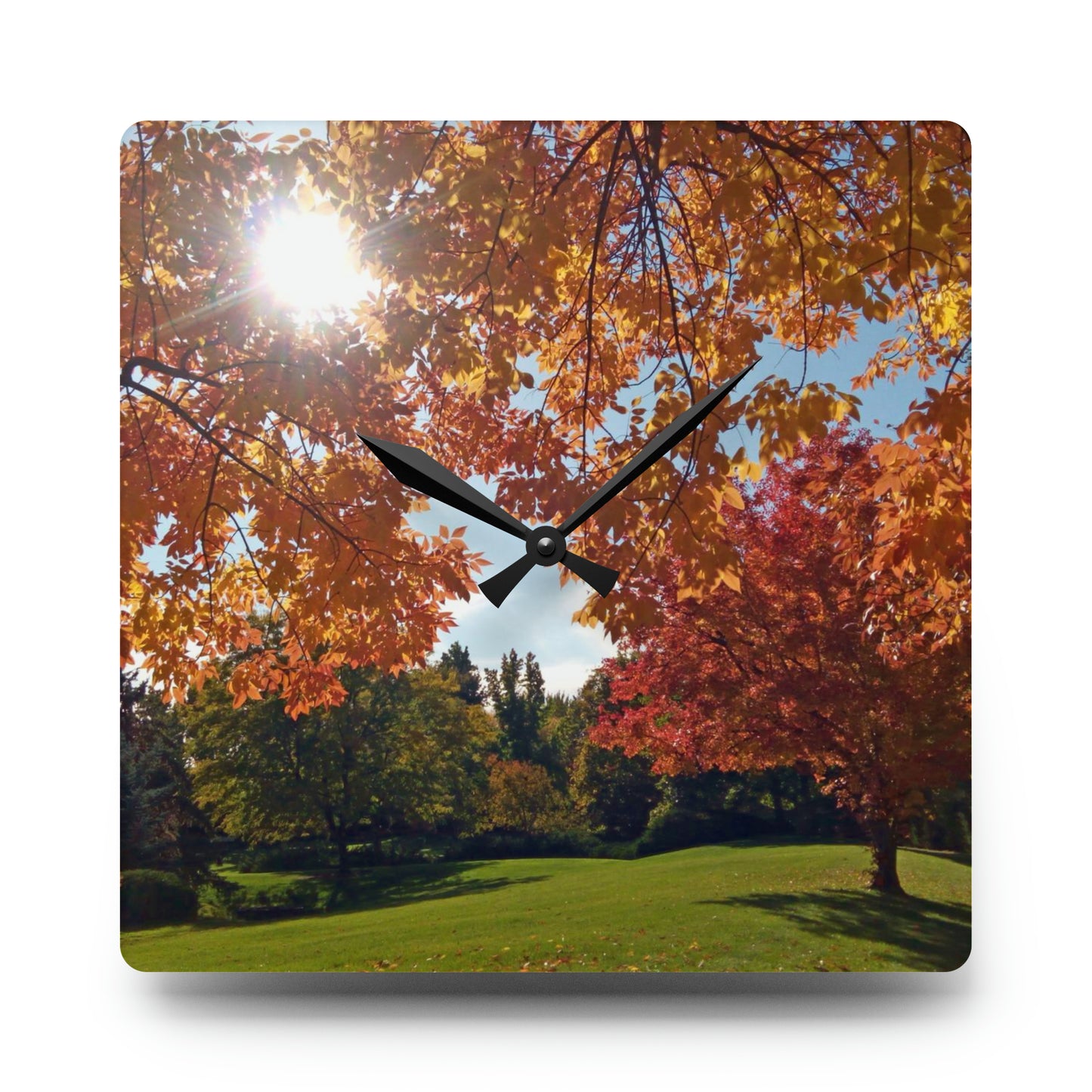 Autumn Light Acrylic Wall Clock