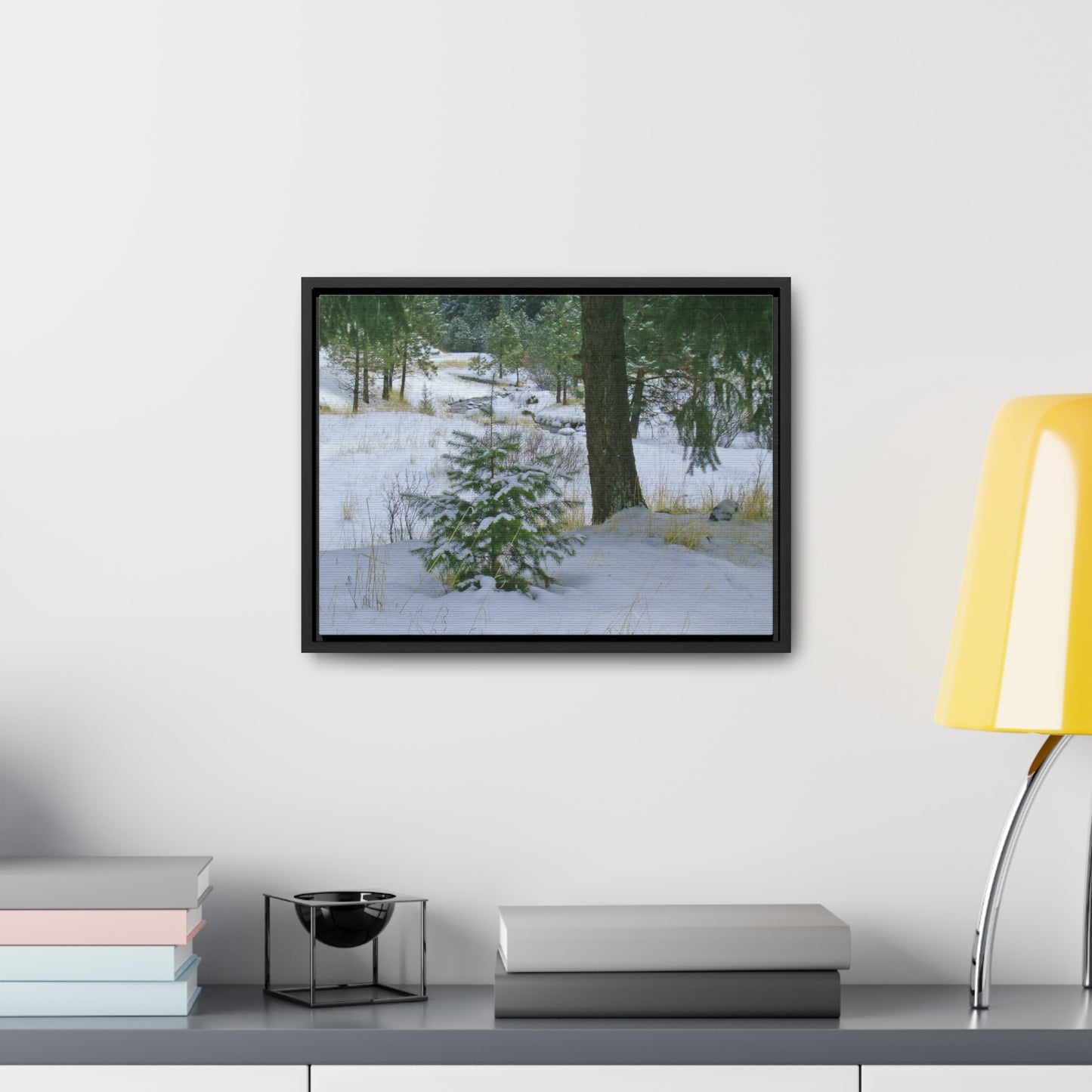 Christmas Tree Creek Gallery Canvas Wraps Framed