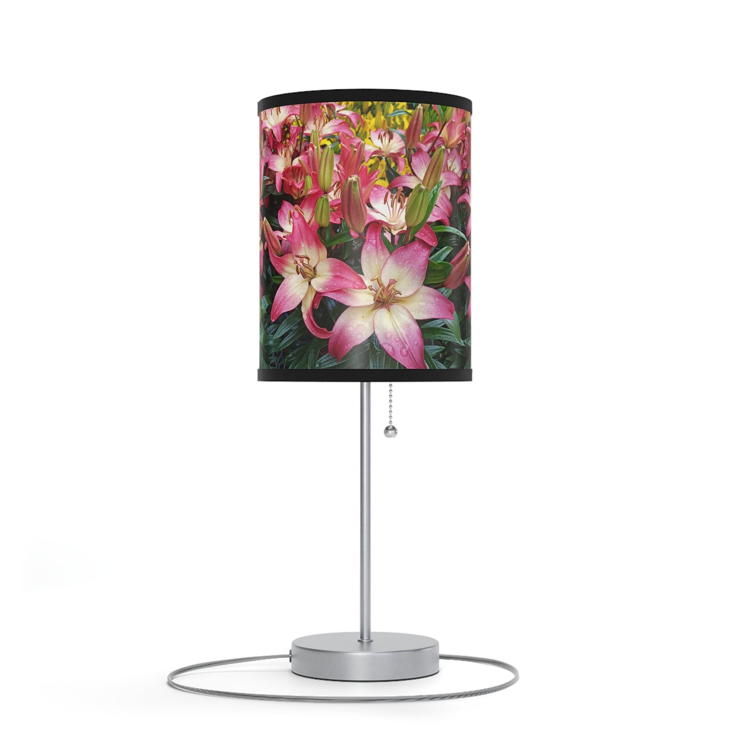 Lovely Lilies Lamp on a Stand