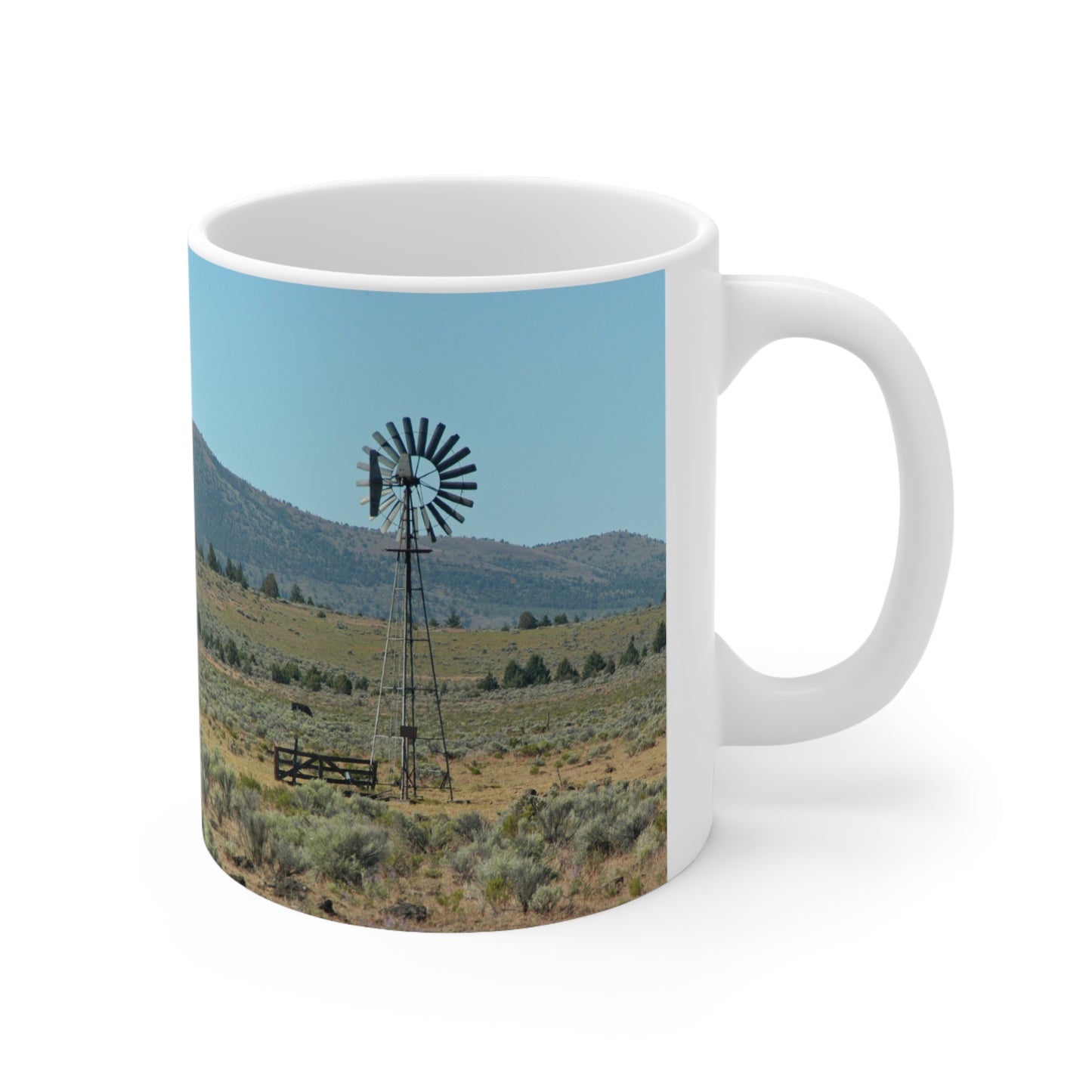 High Desert Windmill Ceramic Mug 11oz