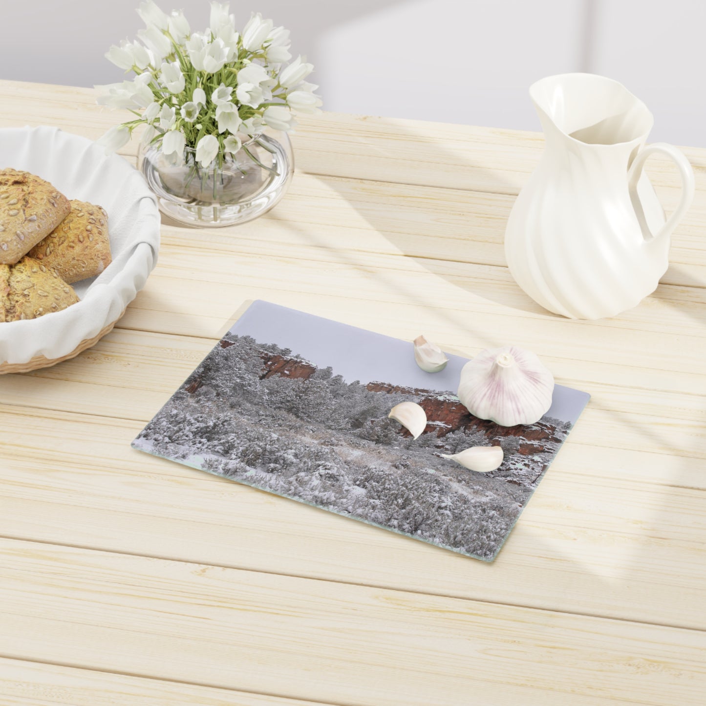 Winter Canyon Cutting Board Dishwasher Safe