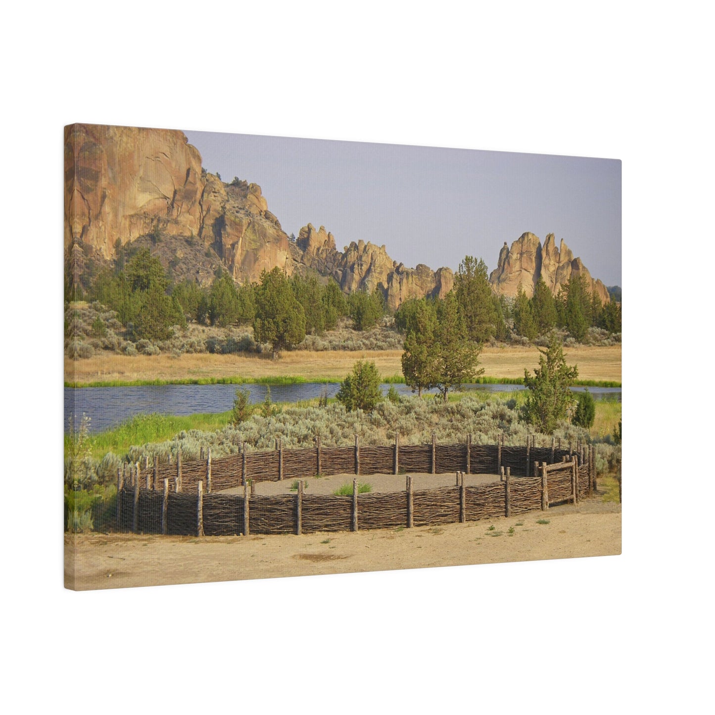 Scenic Round Pen Matte Canvas