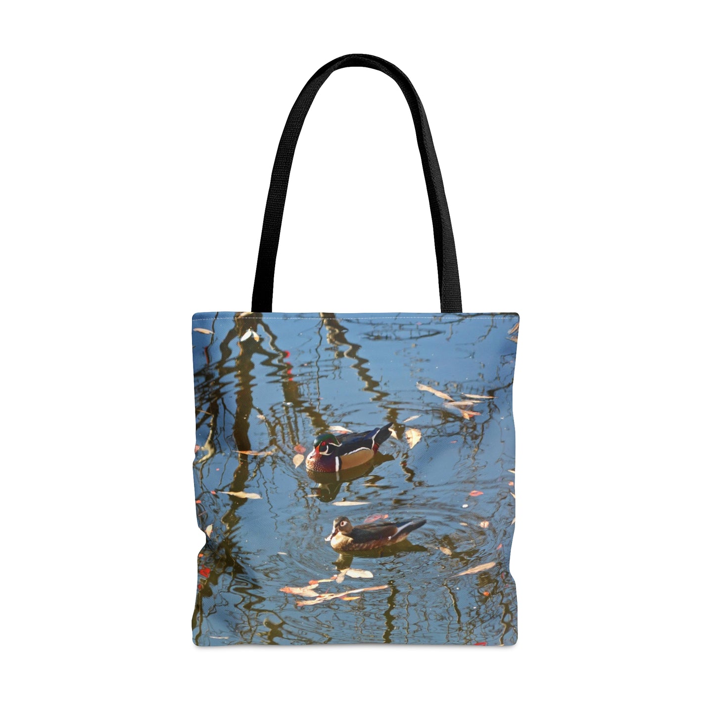 Wood Duck Couple Tote Bag