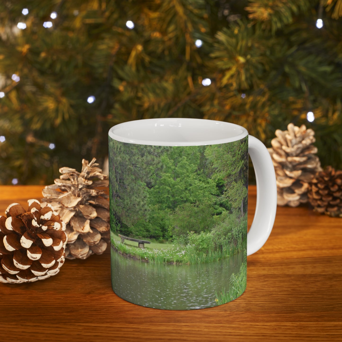 Raindrops On The Water Ceramic Mug 11oz