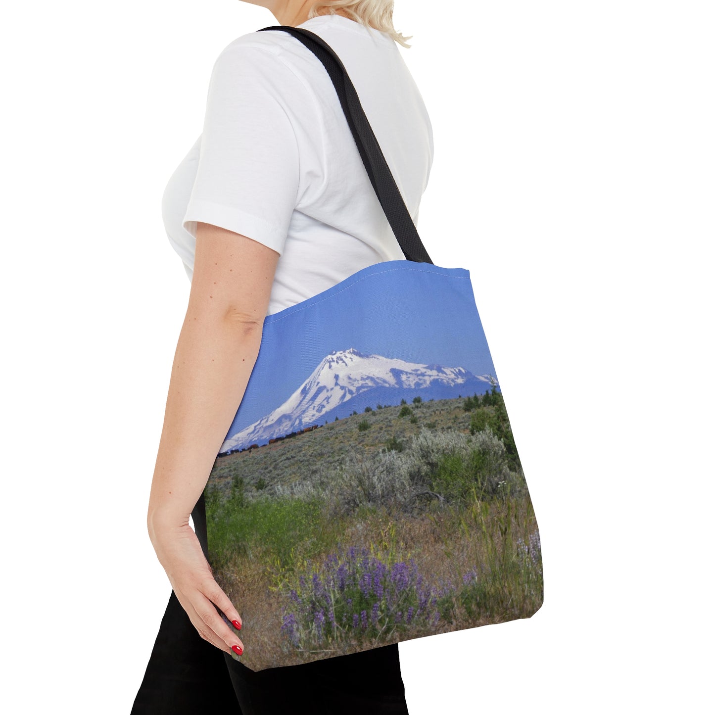 Lupine & Sage Mountain Tote Bag