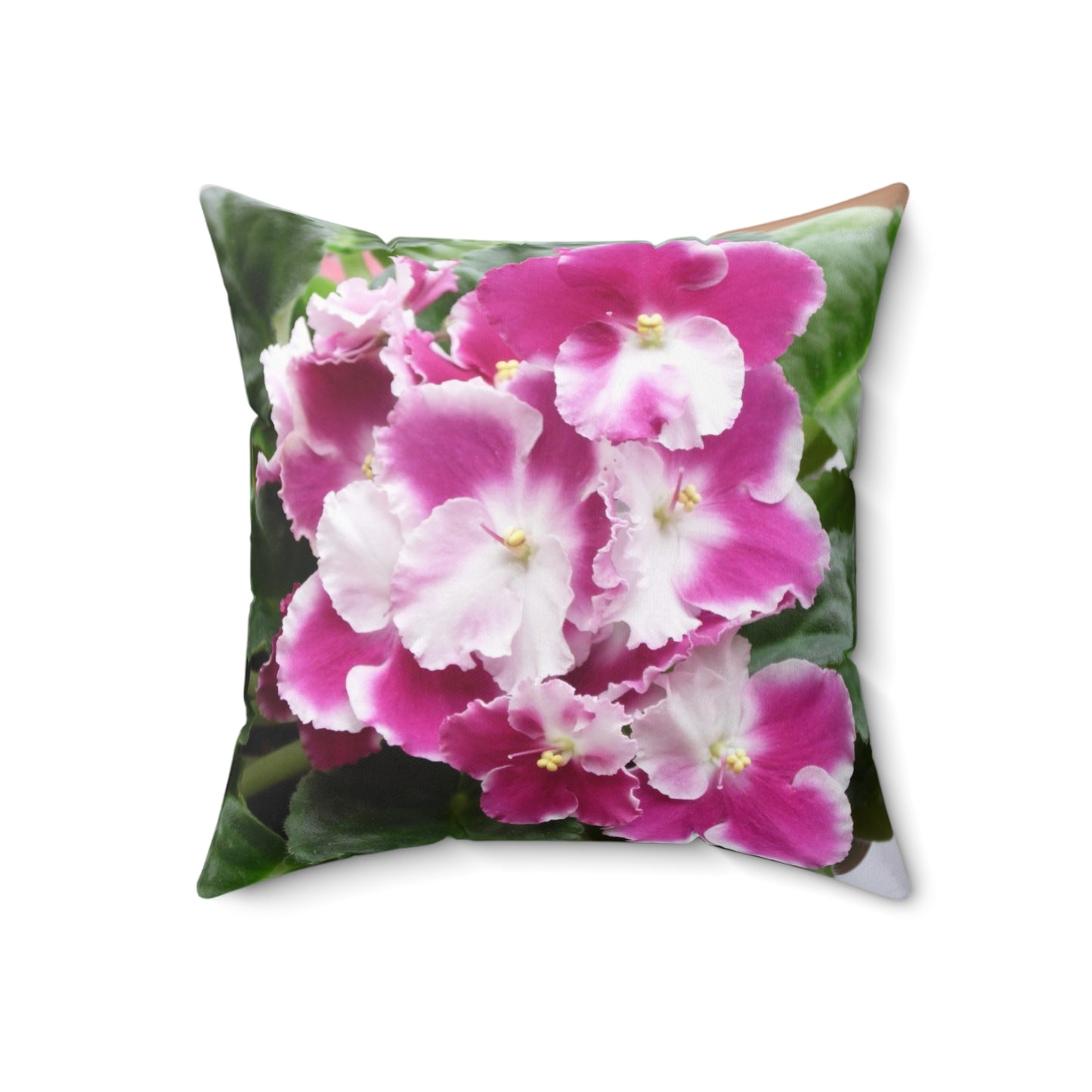 African Violet Spun Polyester Square Pillow