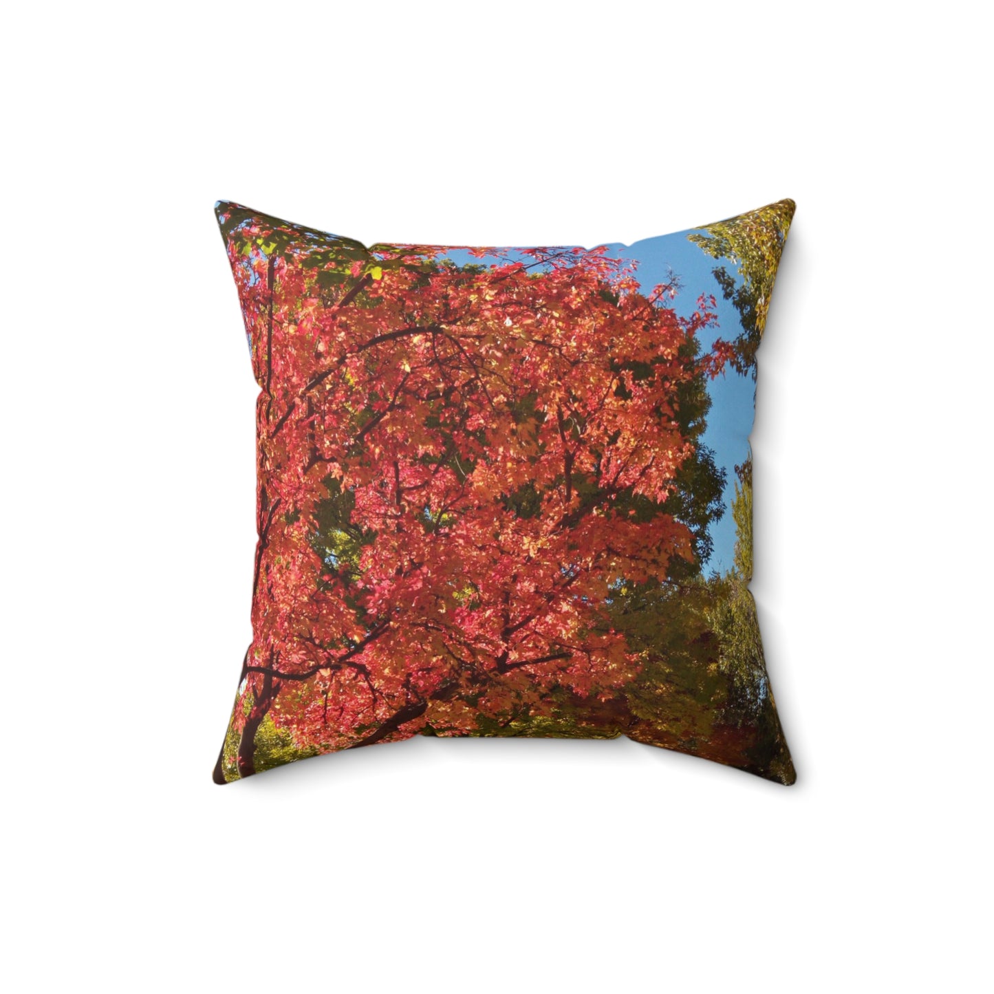 Autumn Glow Spun Polyester Square Pillow