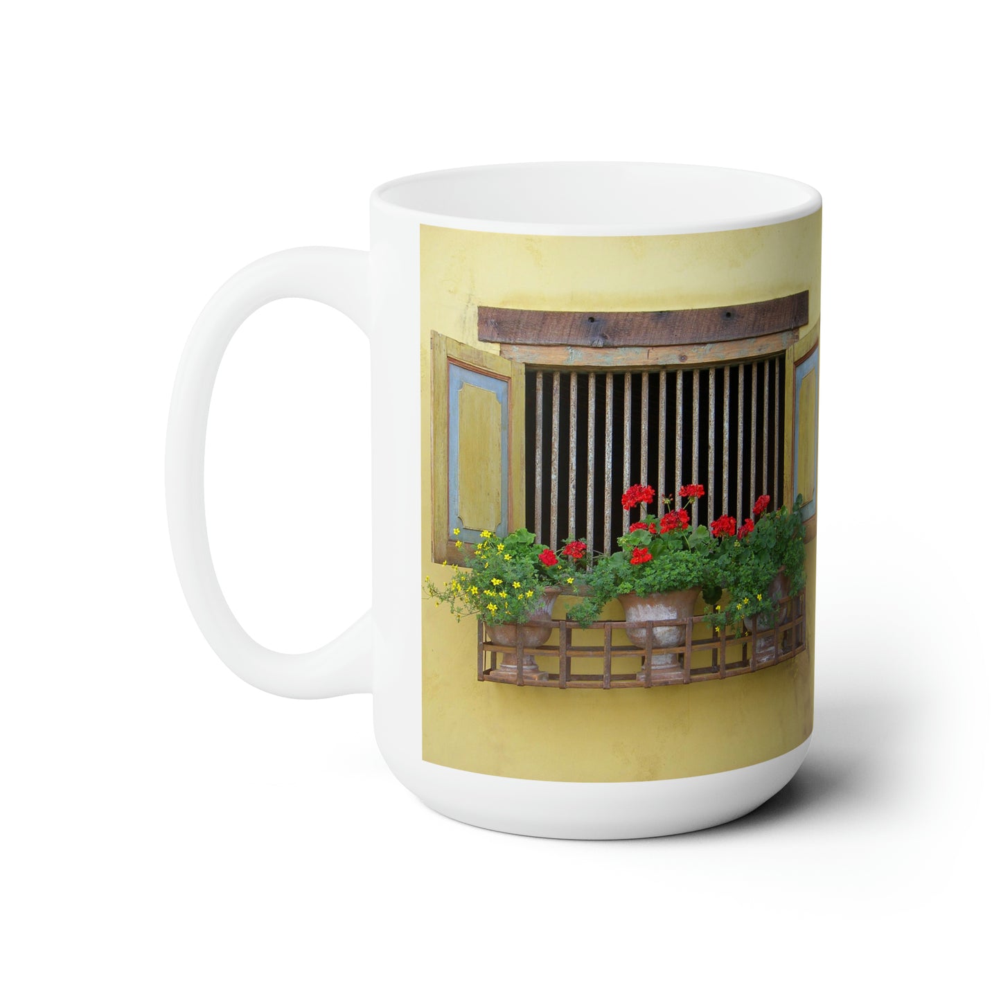 Spanish Barn Window Ceramic Mug 15oz