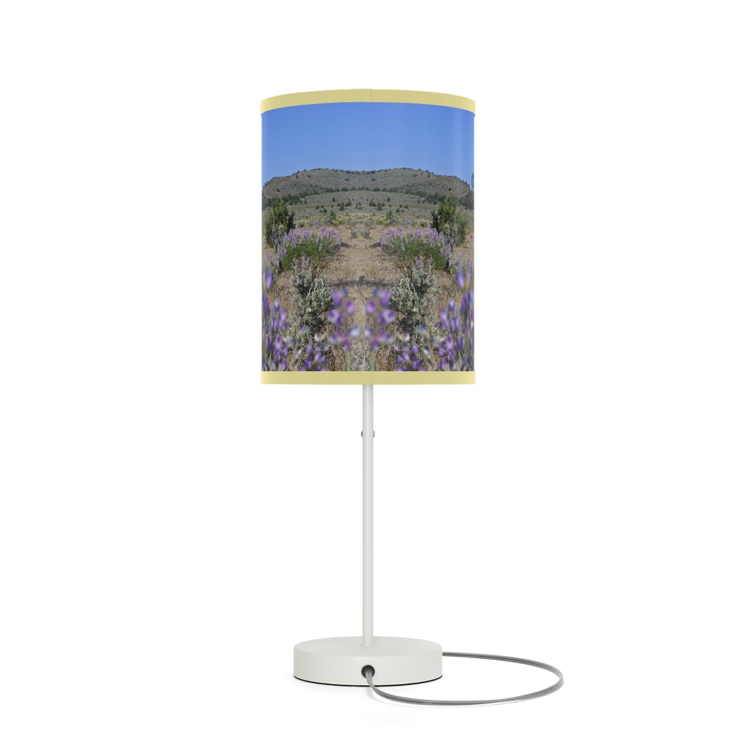 High Desert Lupine & Windmill Lamp on a Stand