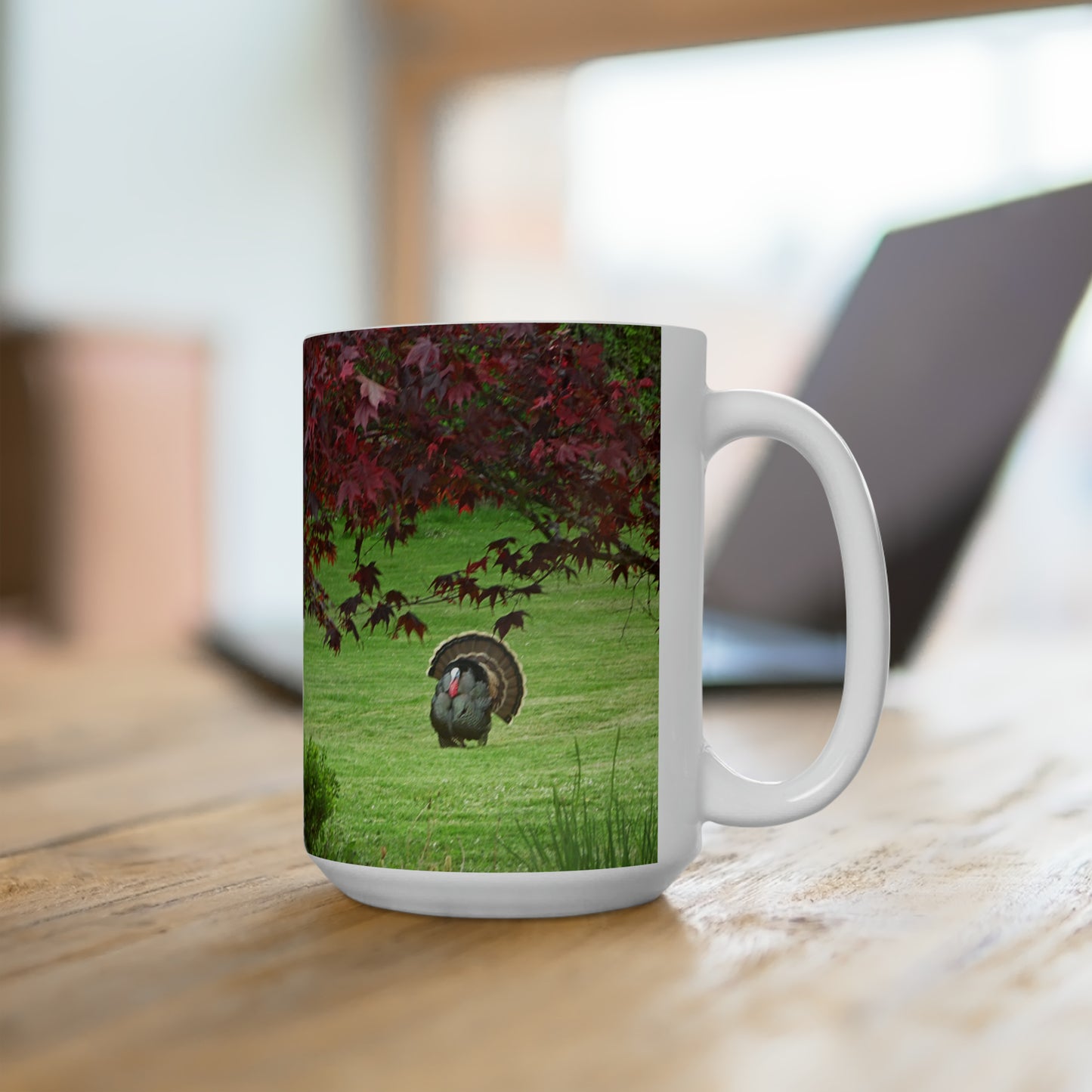 Autumn Turkey Ceramic Mug 15oz