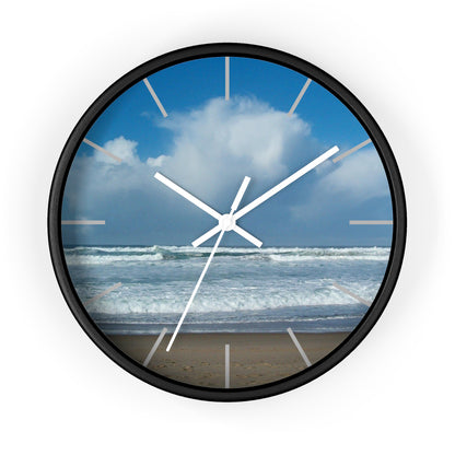 Blue Sky Beach Wall Clock
