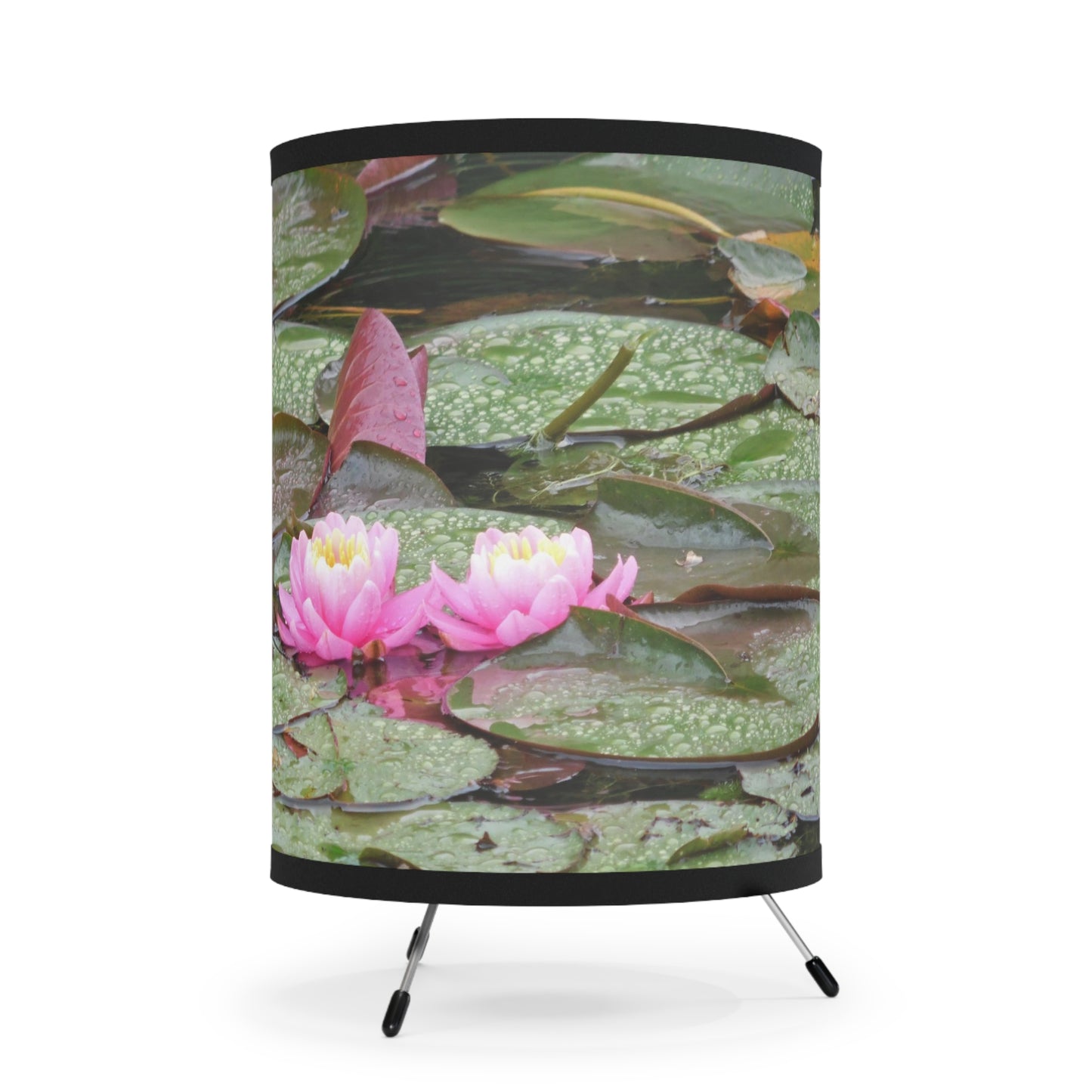 Water Lilies Tripod Lamp
