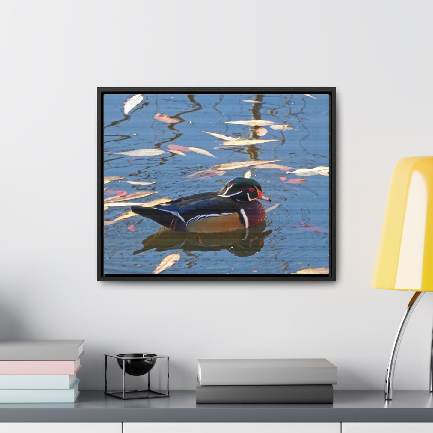 Autumn Wood Duck Gallery Canvas Wraps Framed