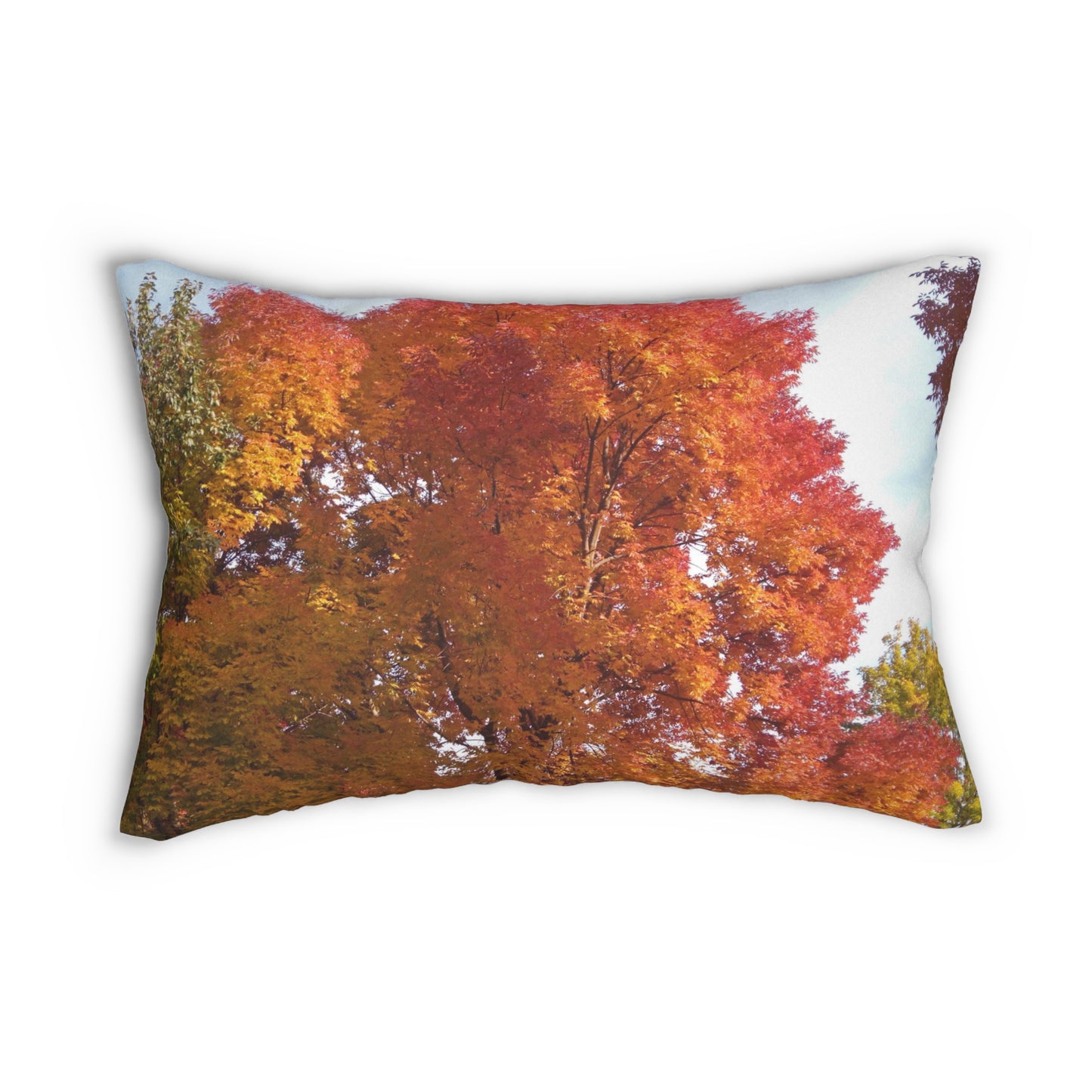 Autumn Radiance Spun Polyester Lumbar Pillow