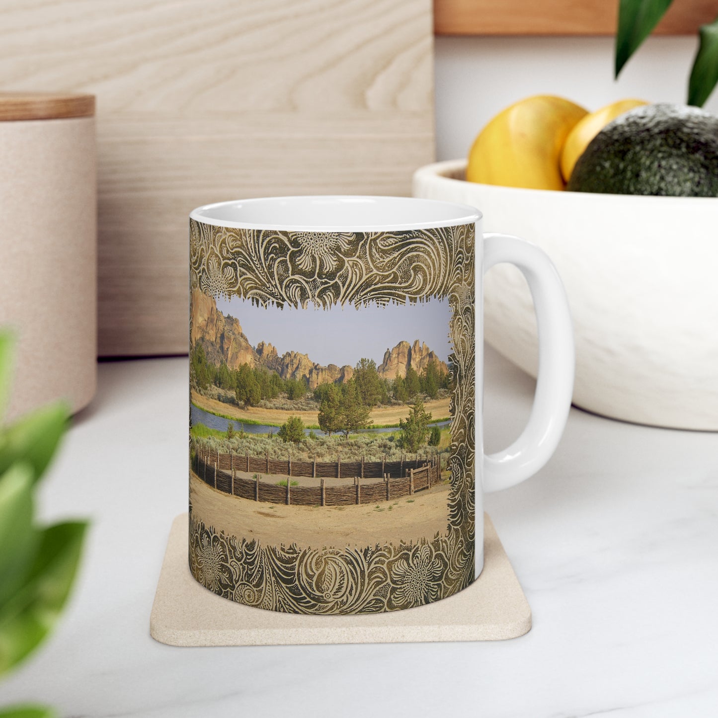 Scenic Round Pen Ceramic Mug 11oz