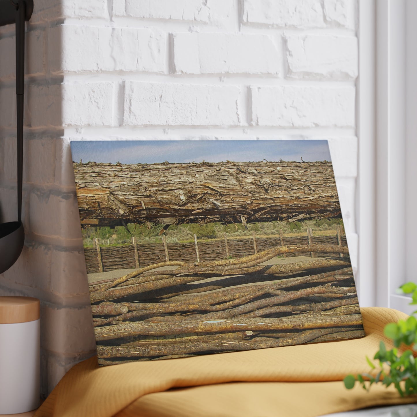 Through The Rails Glass Cutting Board Hand Wash