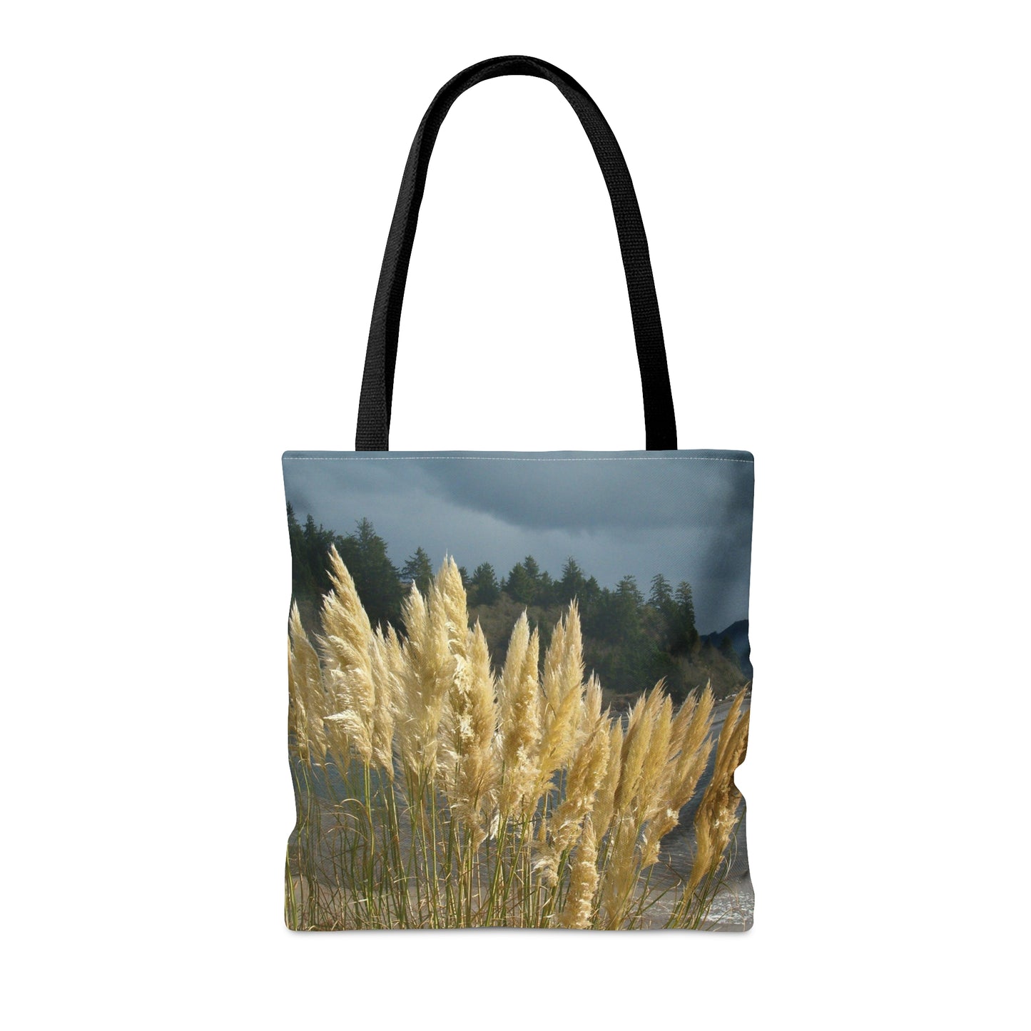 Golden Coastal Pampas Tote Bag