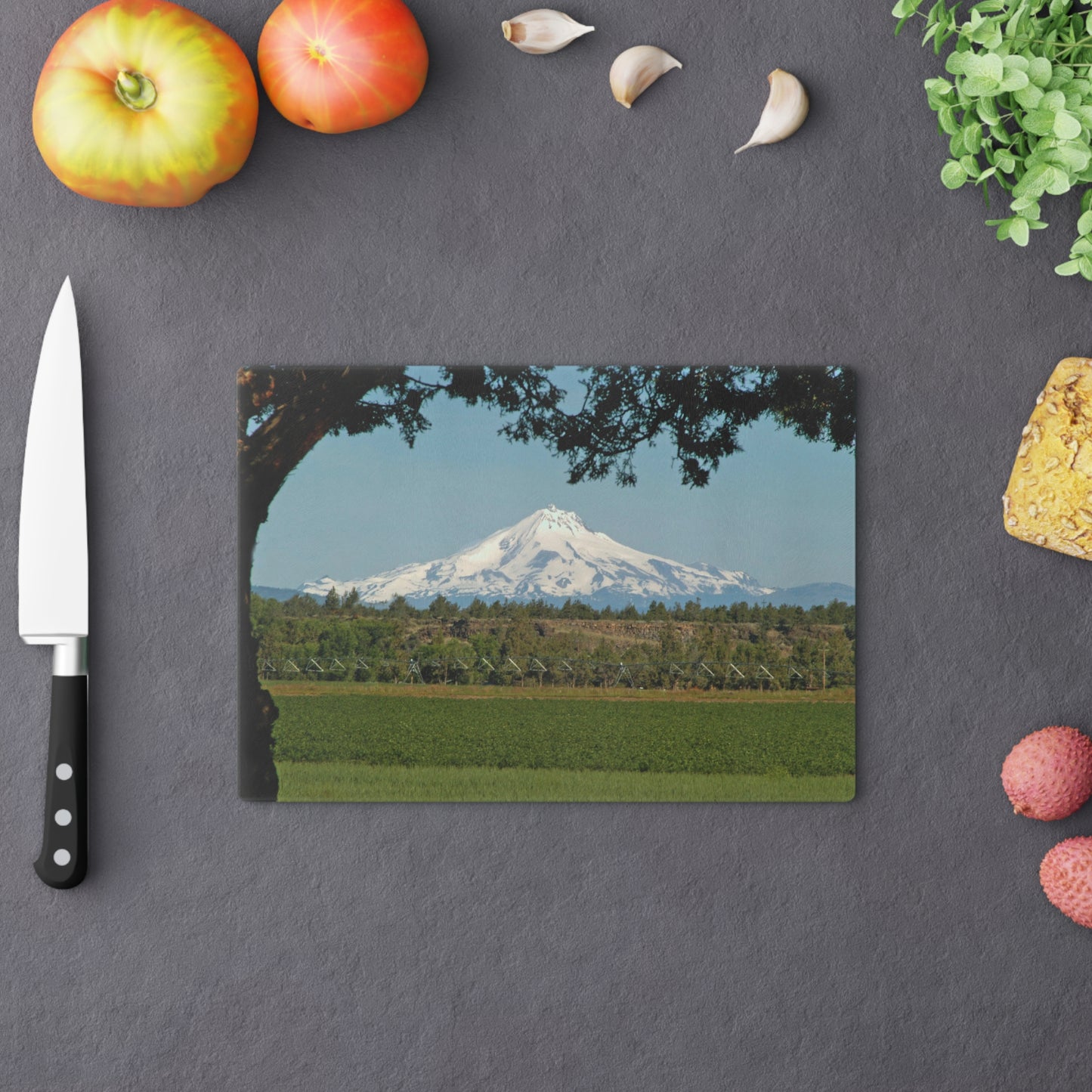 Juniper Framed Mountain Cutting Board Dishwasher Safe