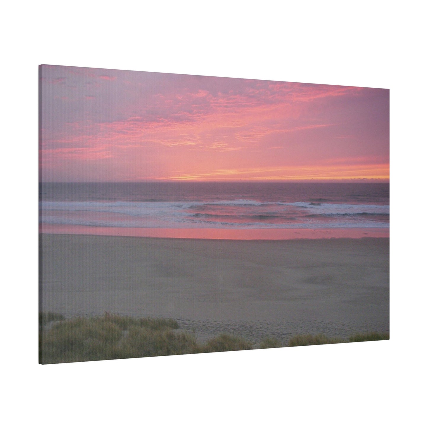 Pink Ocean Sunset Matte Canvas