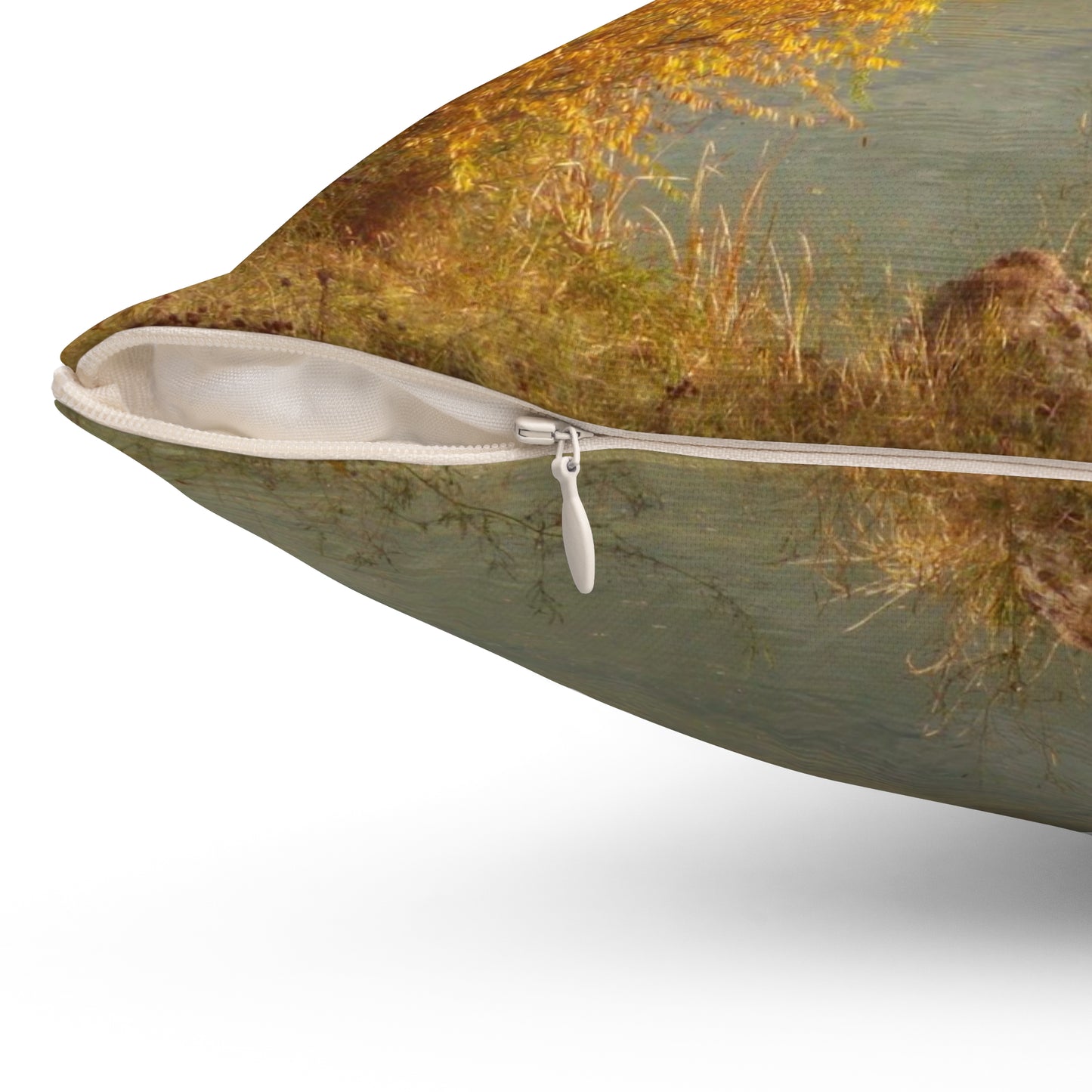 Autumn Peace Spun Polyester Square Pillow
