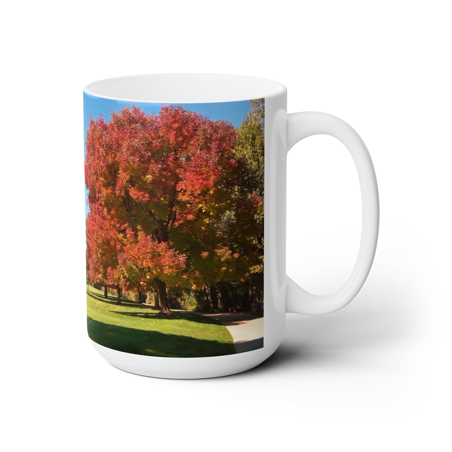 Autumn Tree Early Fall Ceramic Mug 15oz
