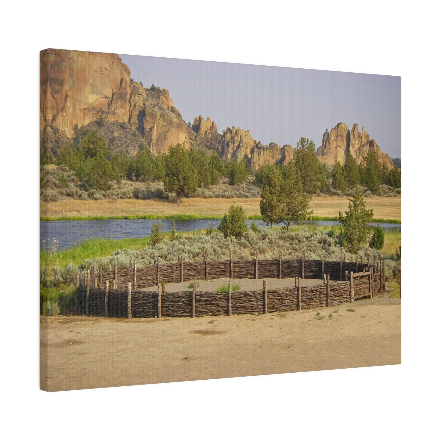 Scenic Round Pen Matte Canvas