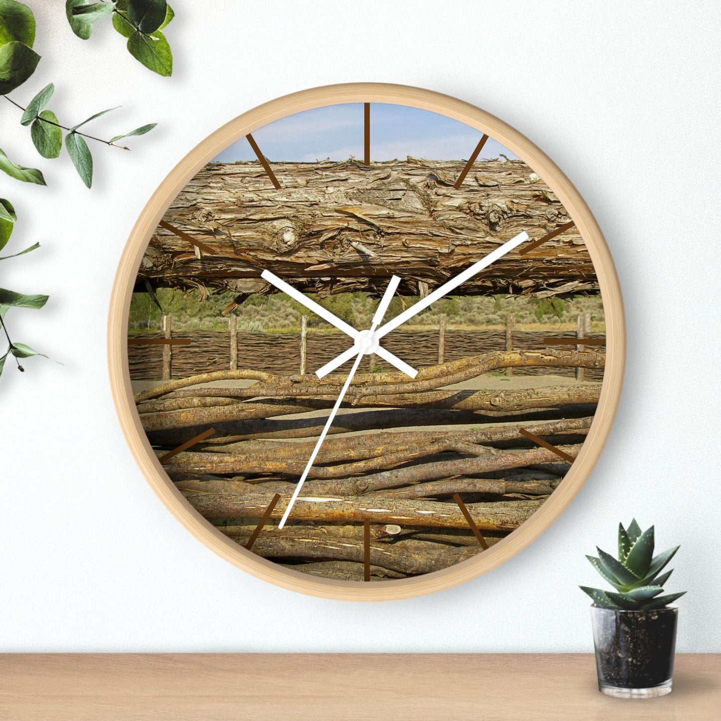 Through The Rails Wall Clock