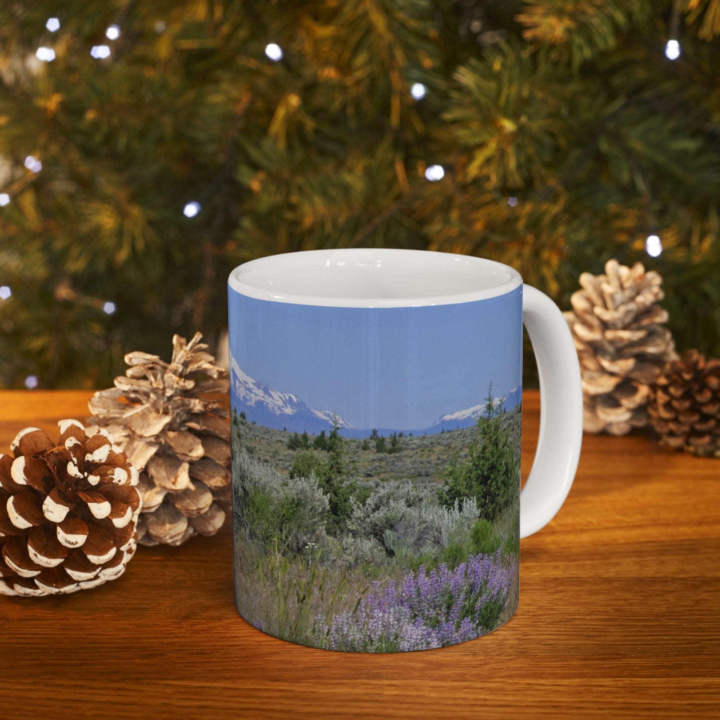 Lupine & Sage Mountain Ceramic Mug 11oz