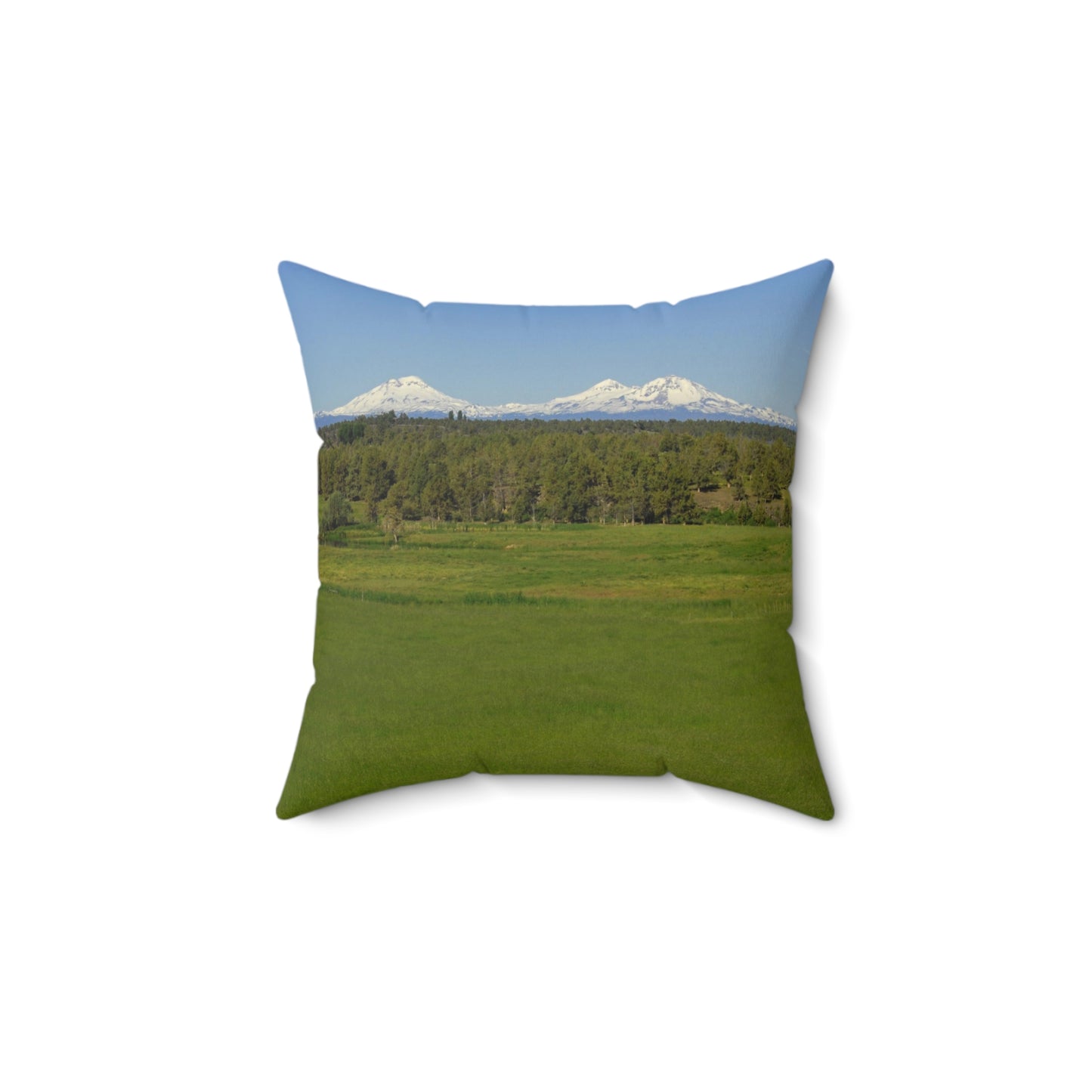 Mountain Meadow Spun Polyester Square Pillow