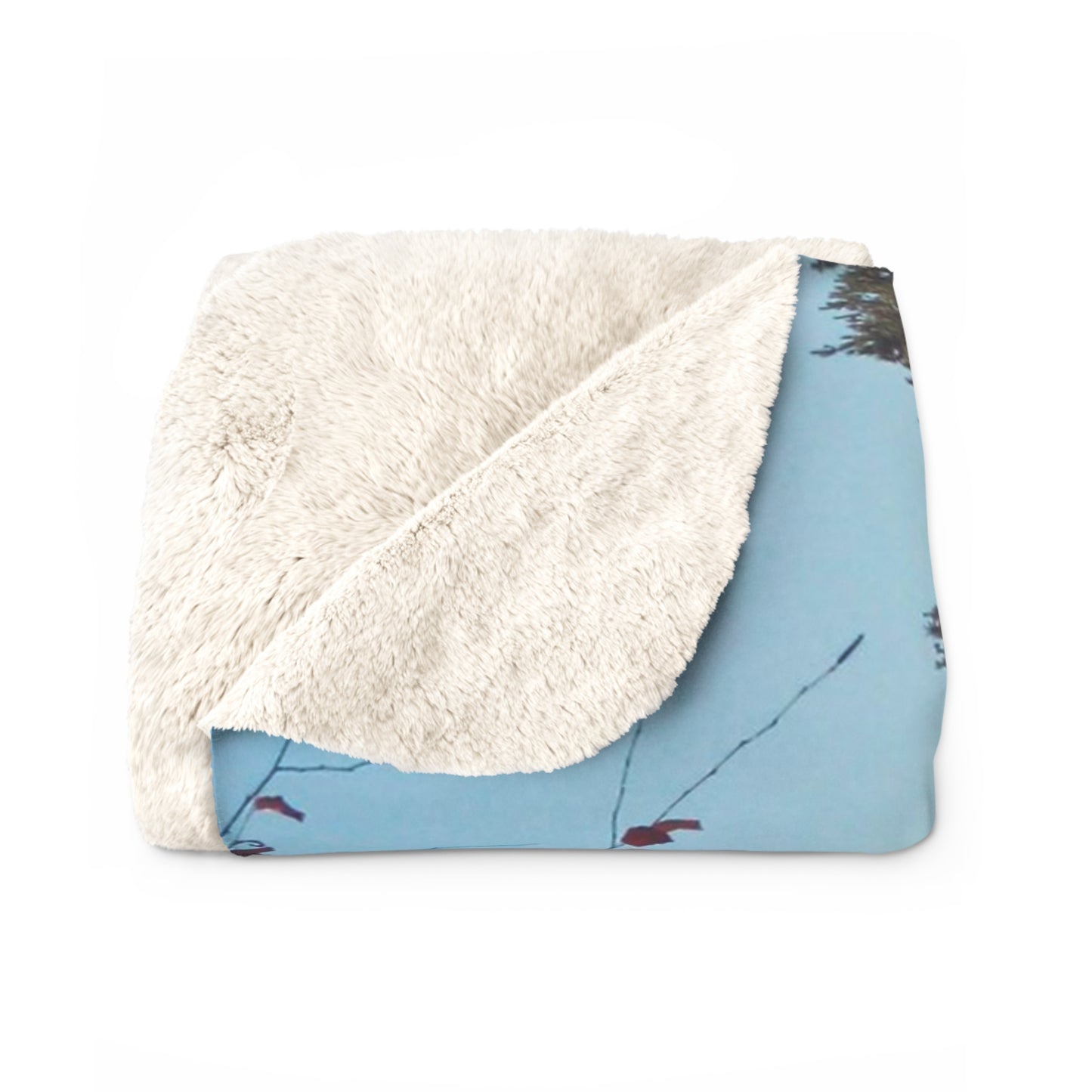 Autumn Fountain Sherpa Fleece Blanket