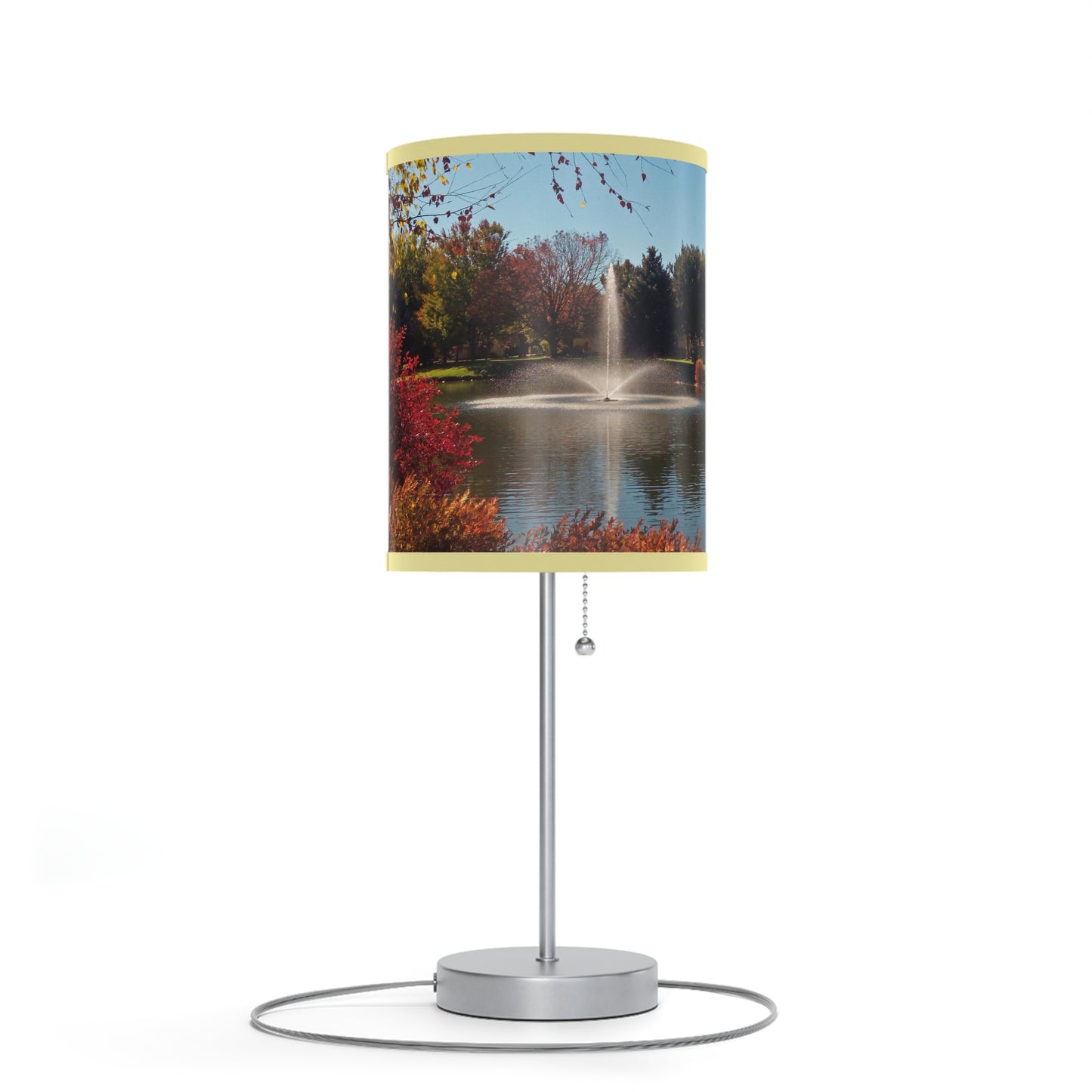 Autumn Fountain Lamp on a Stand