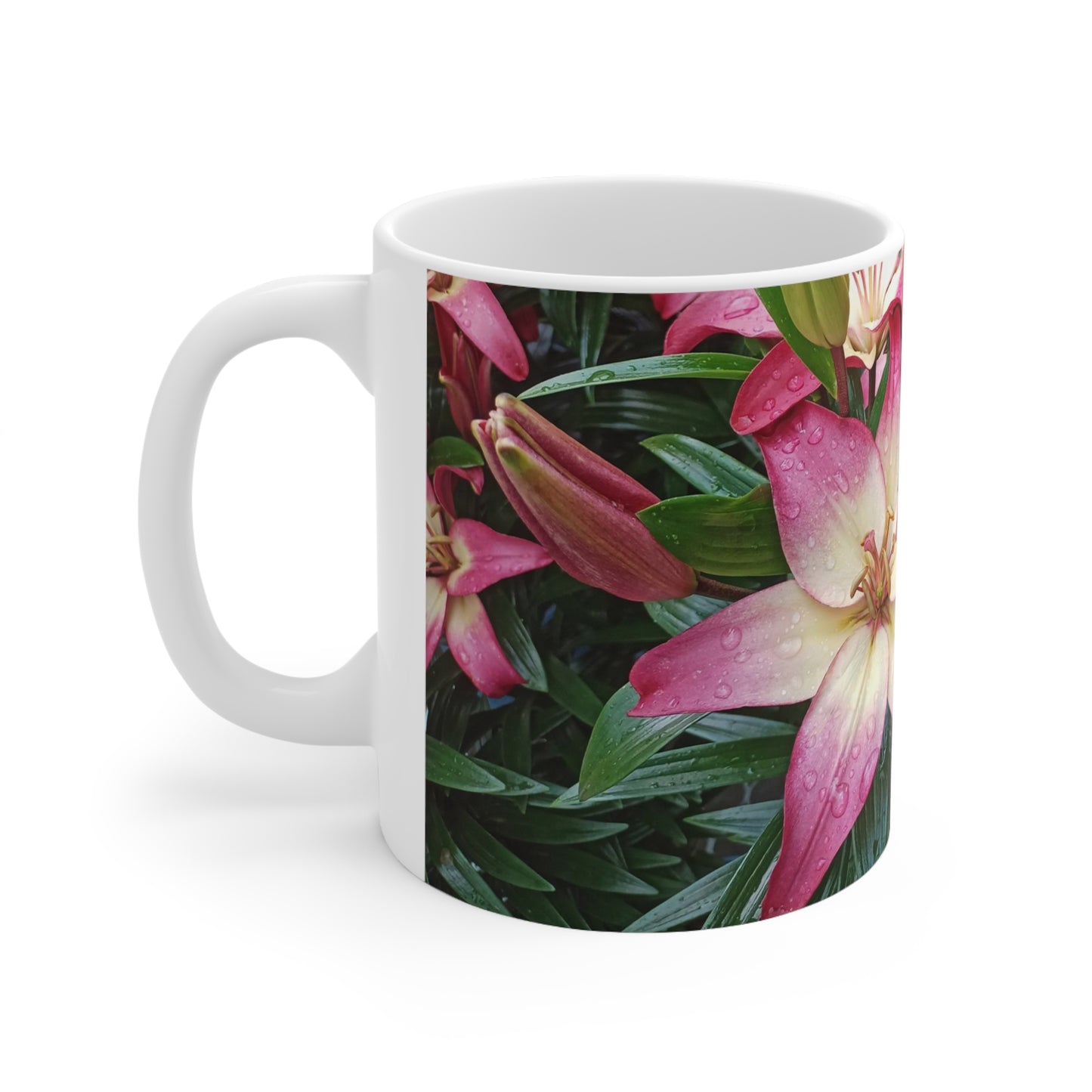 Lovely Lilies Pair Ceramic Mug 11oz
