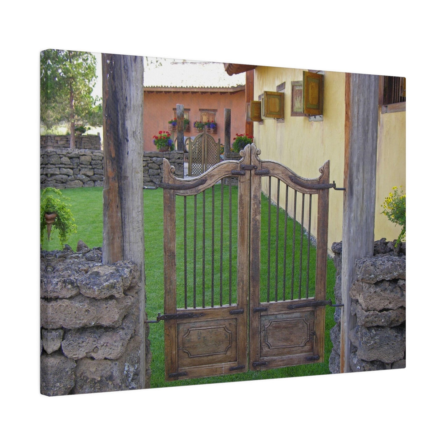 Western Spanish Gates Matte Canvas