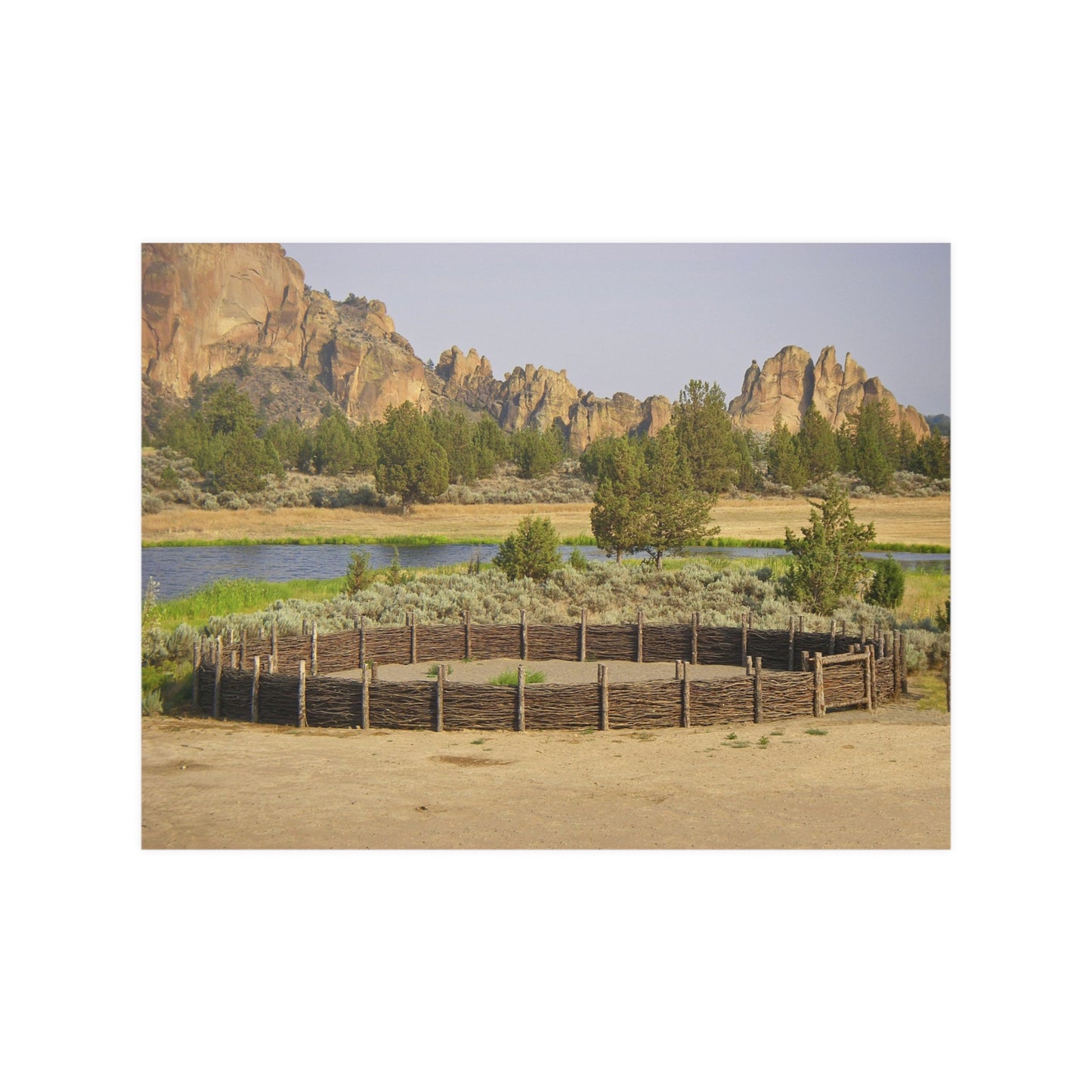 Scenic Round Pen Satin Posters